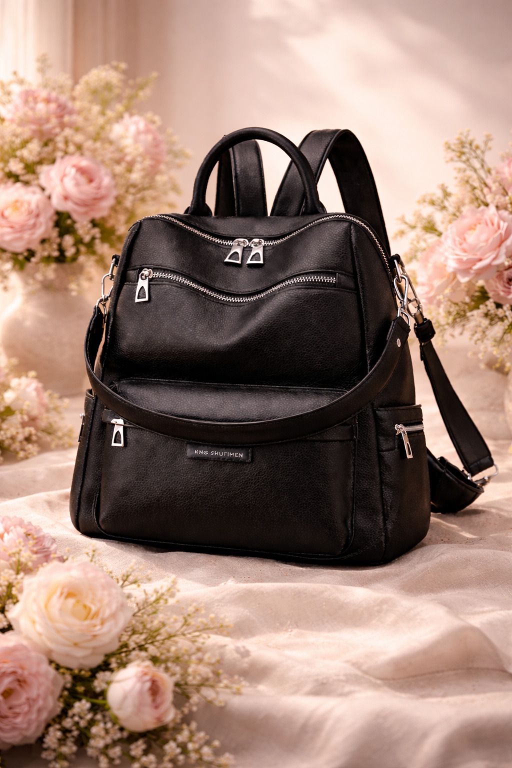 laik Medium 25 L Laptop Backpack Bajra Plain zip-picture-22