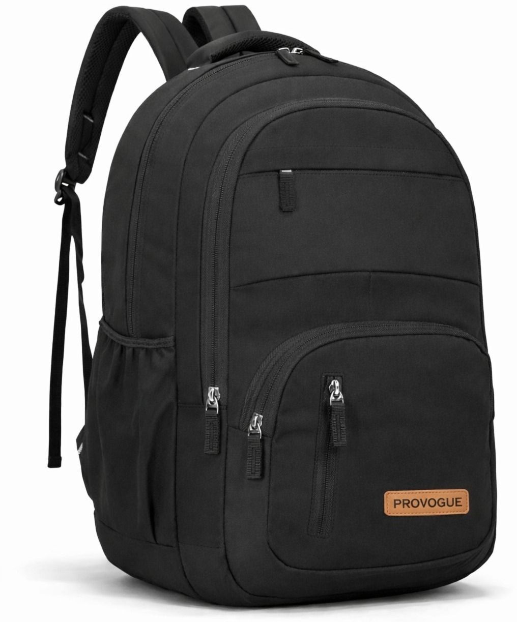 Large 35 L Laptop Backpack Elegant BLACK Executive Women's Backpack-image-26