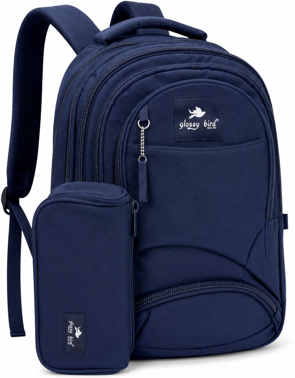 Medium 23 L Backpack Glossy Bird Explorer Backpack with Pencil Pouch-image-46