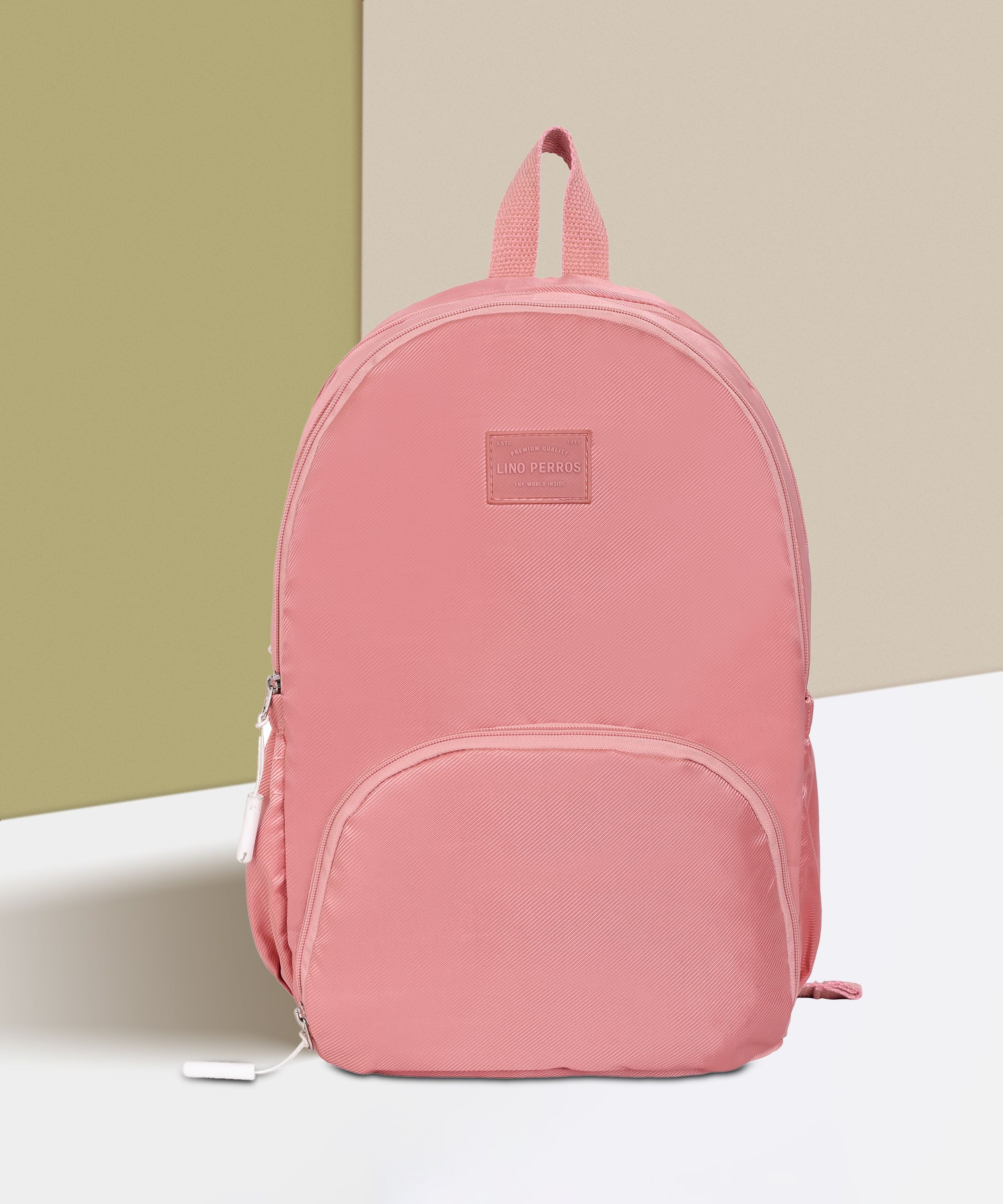 lino perros Medium 23 L Laptop Backpack Women's Everyday Peach Backpack-picture-18