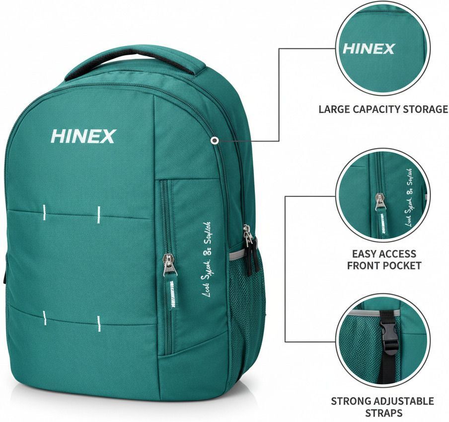 Large 35 L Laptop Backpack School Backpack for Boys & Girls Lightweight Waterproof Large Capacity College-image-1