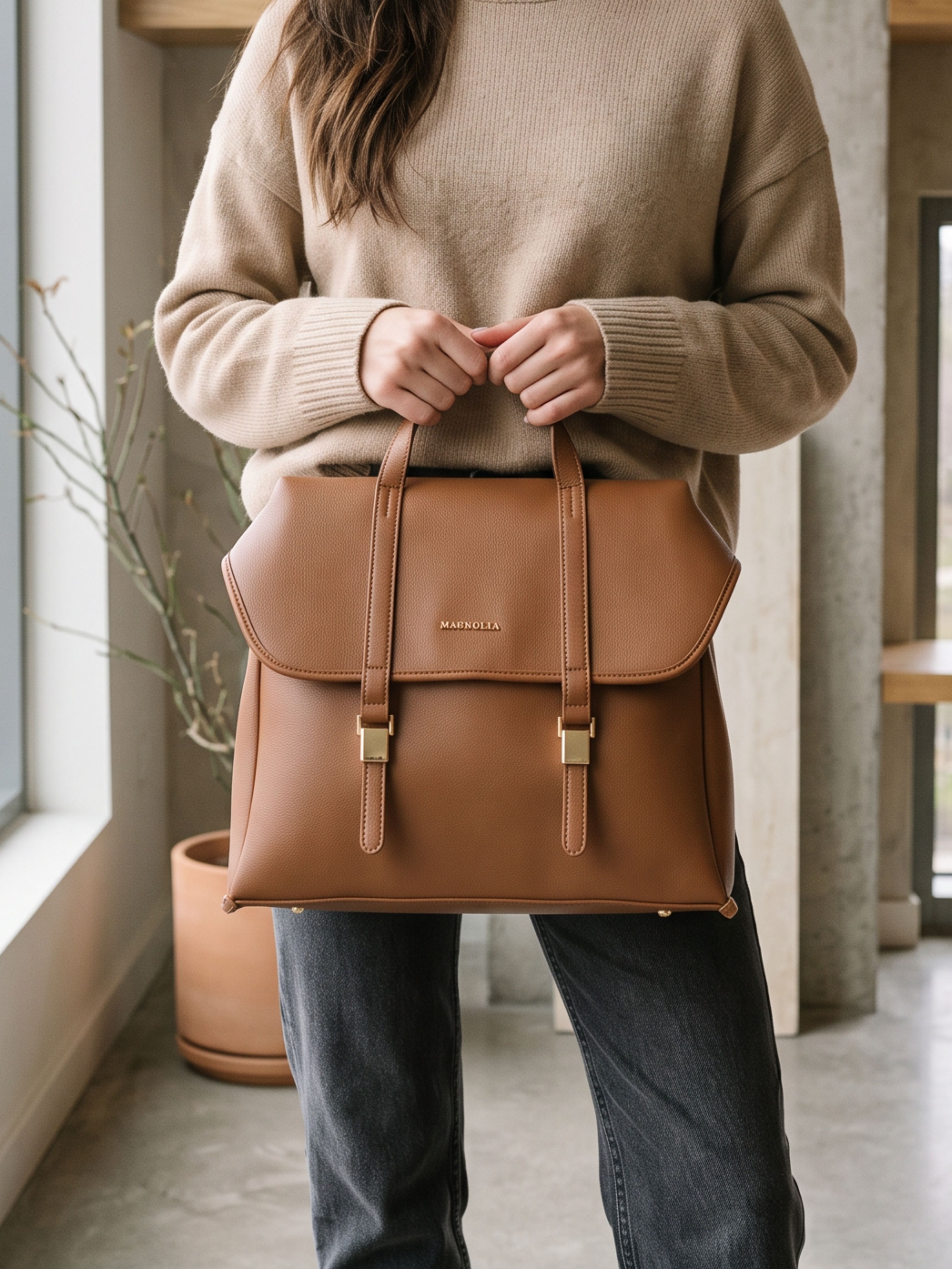 magnolia Small 12 L Laptop Backpack Jane Backpack For Women Office, College, Travel & Everyday Use-picture-40