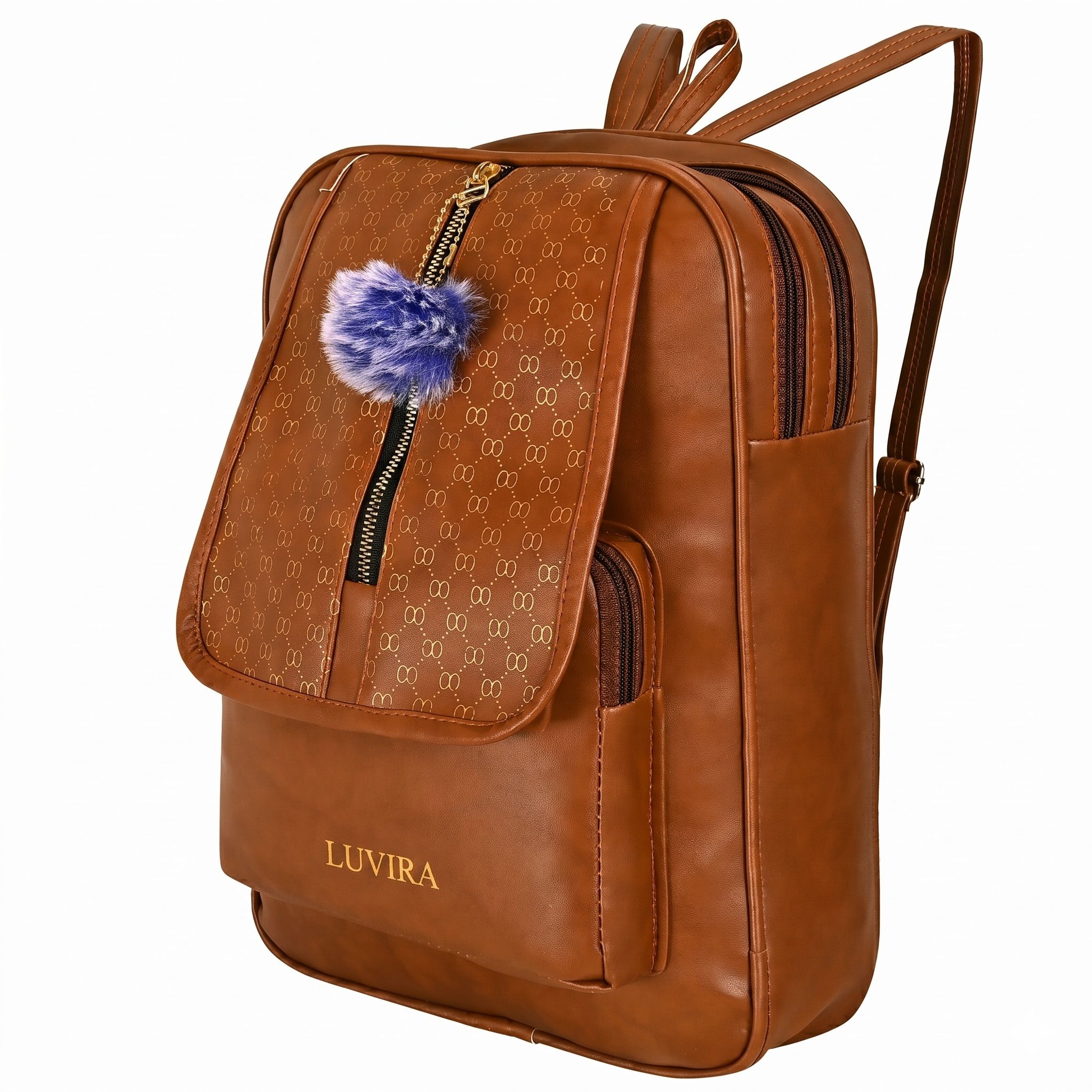 luvira Medium 30 L Laptop Backpack Stylish PU Leather School Backpack for Women | Trendy Casual Travel Bag-picture-14
