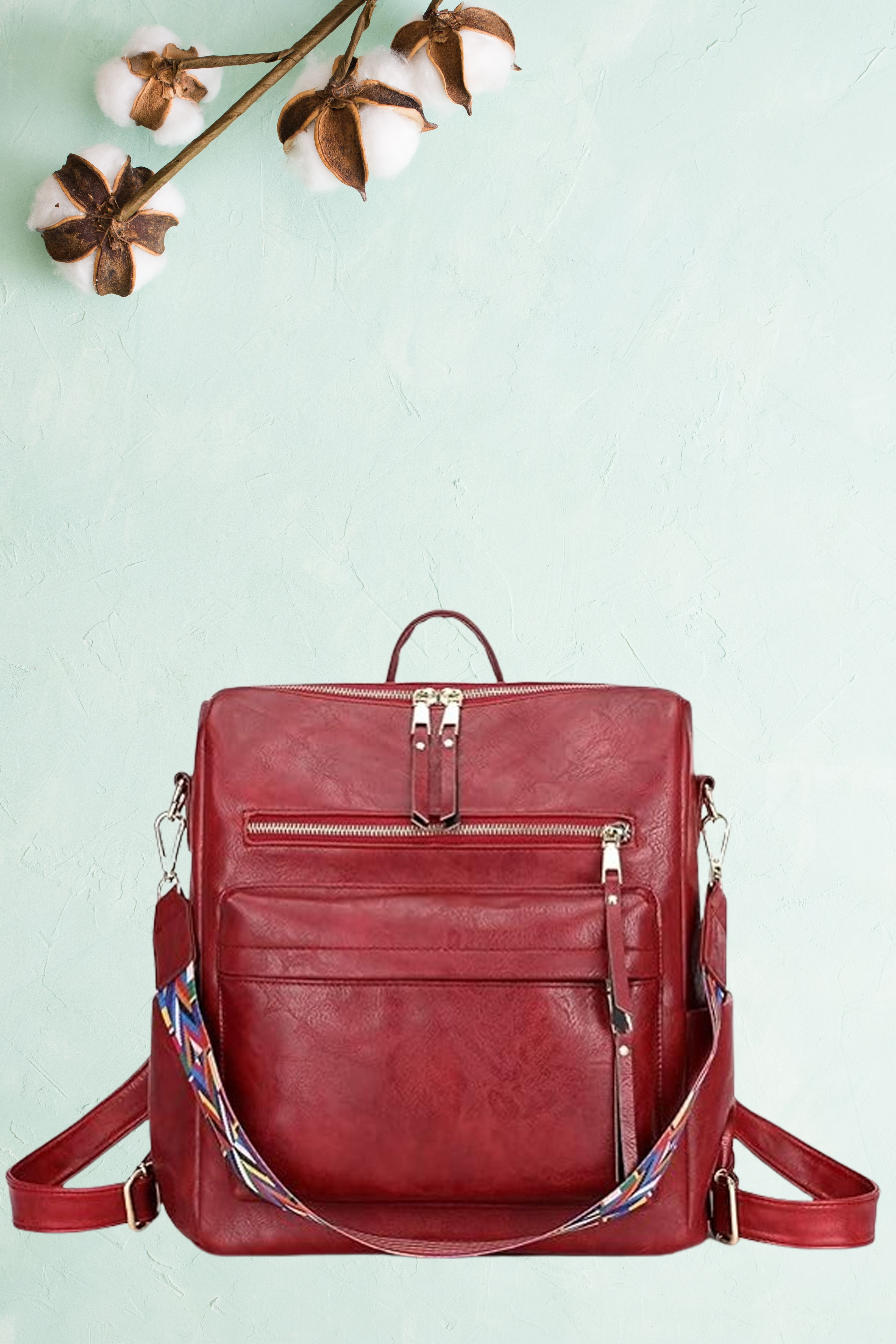Medium 25 L Backpack Women's Fashion Backpack Purses Multipurpose Design Handbags and Shoulder Bag-image-3