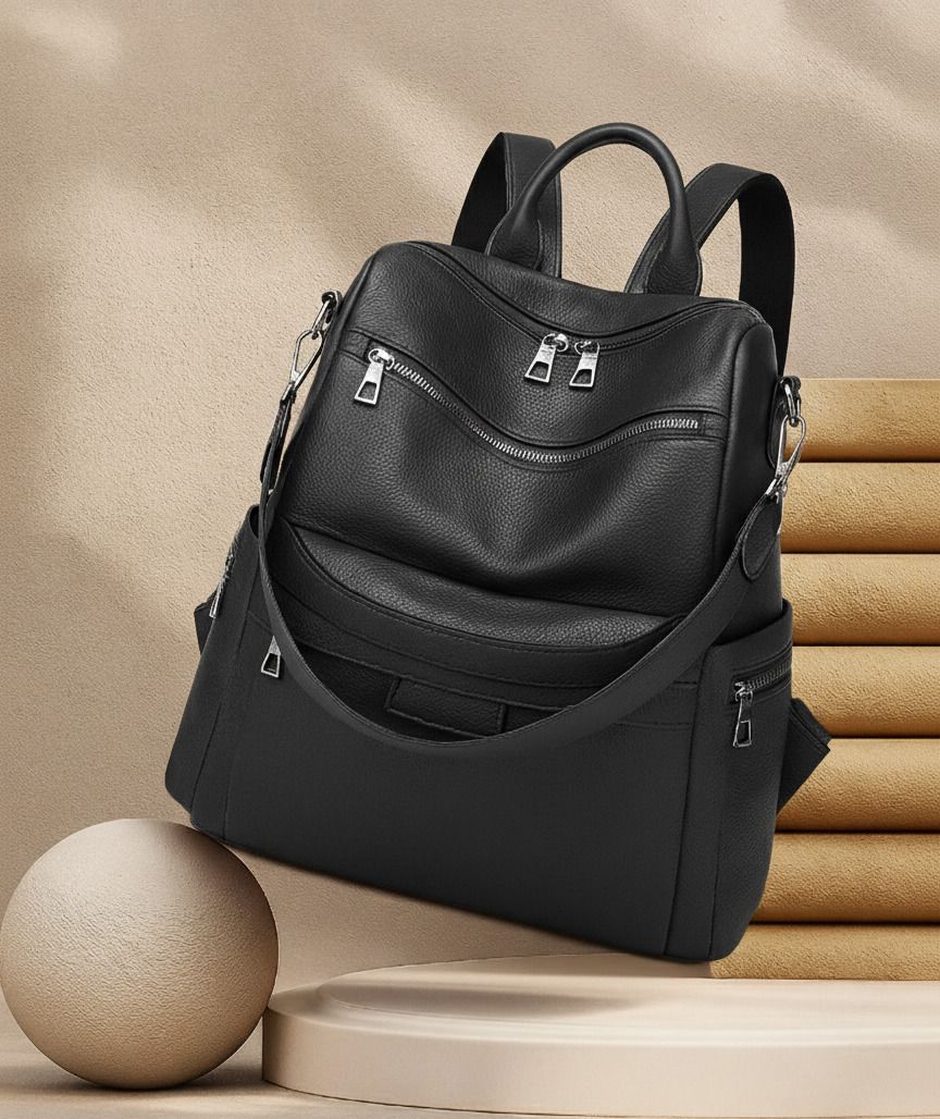 Medium 25 L Backpack Premium Backpack Purse for Women Convertible Travel Vintage PU Leather Bagpack-image-34