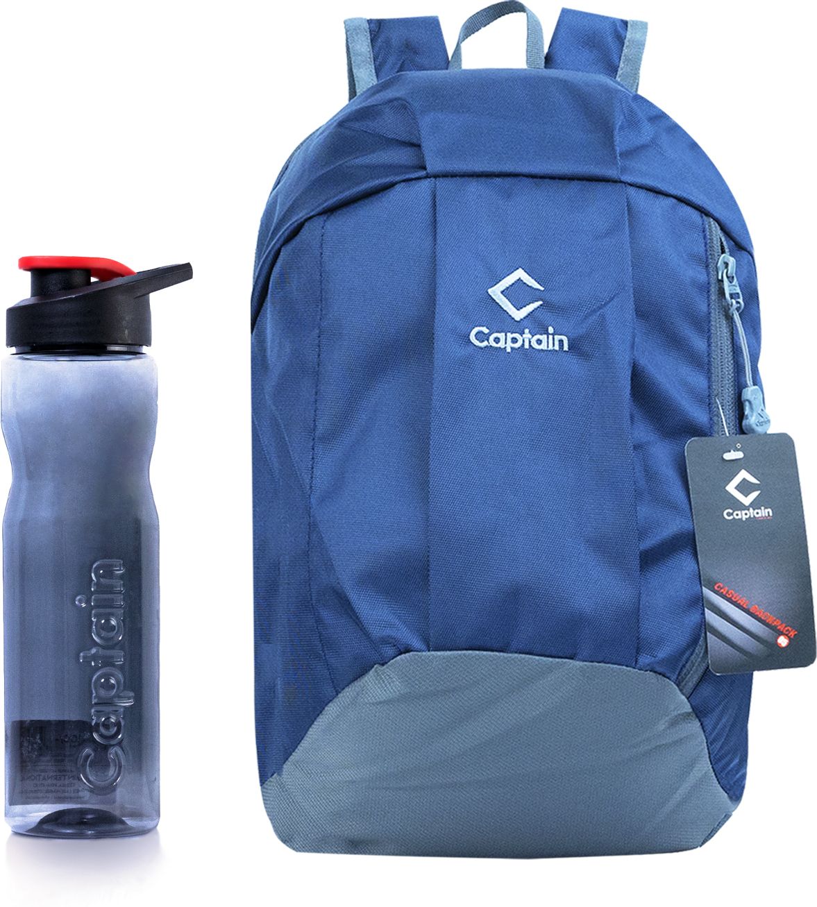 captain Small 10 L Backpack BAG 05 With Refresh Water Bottle Combo-picture-11