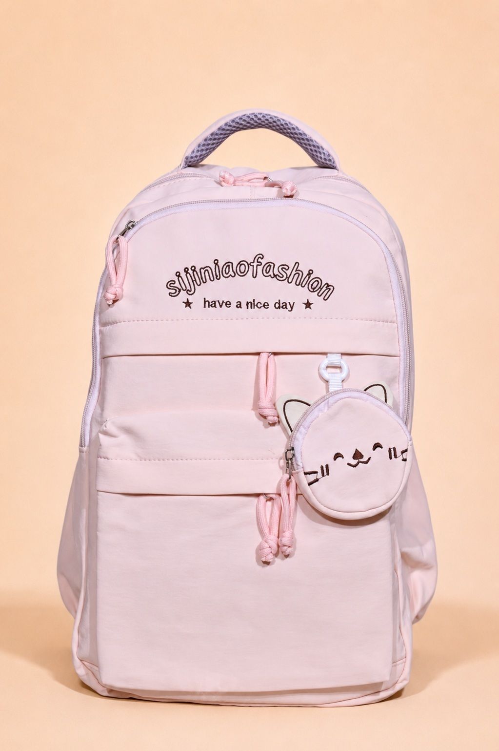 Medium 30 L Laptop Backpack Pink Womens Korian Backpack for School/College/Travel/Office Backpack-image-18