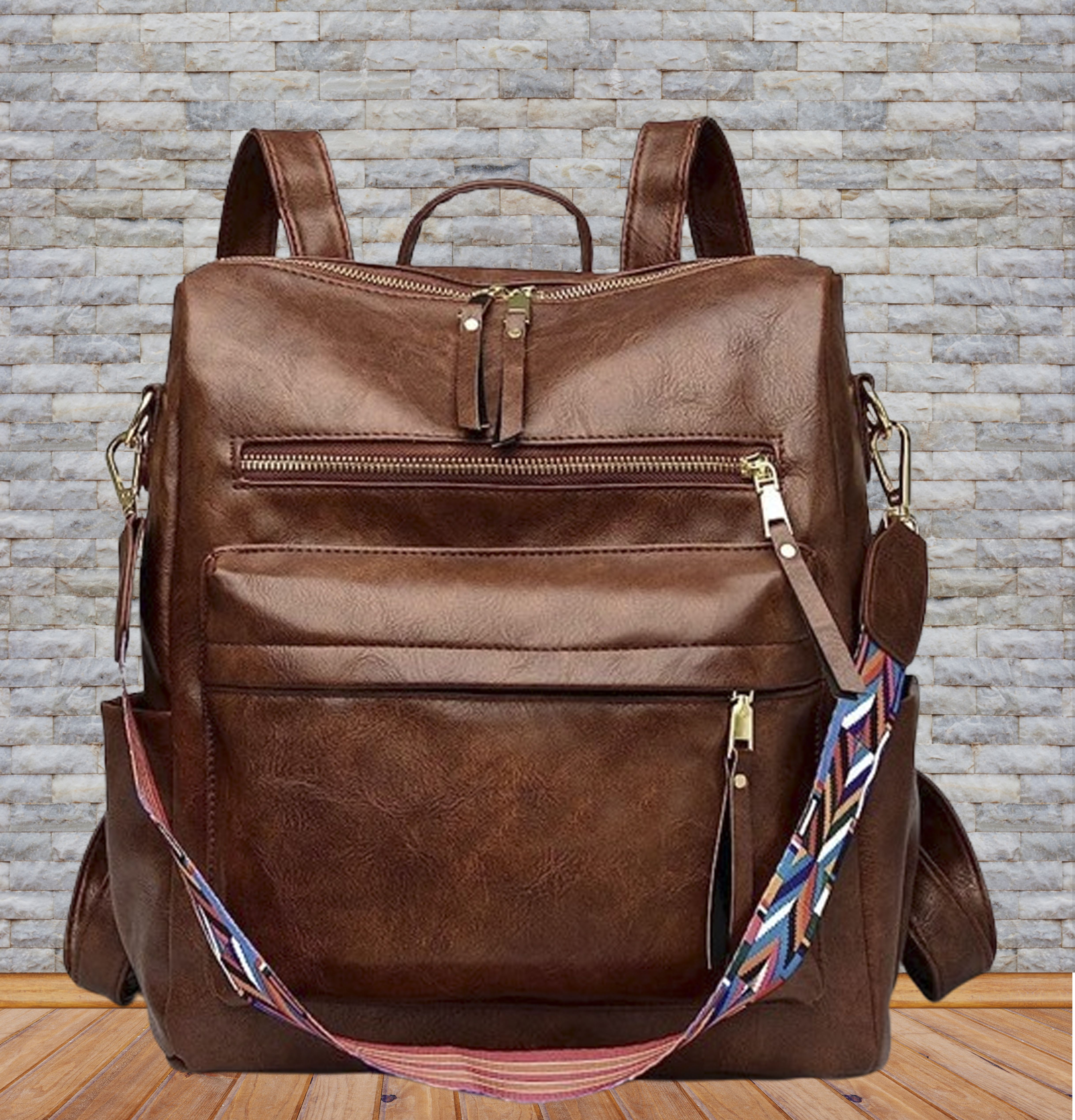 Medium 25 L Backpack Women's Fashion Backpack Purses Multipurpose Design Handbags and Shoulder Bag-image-46