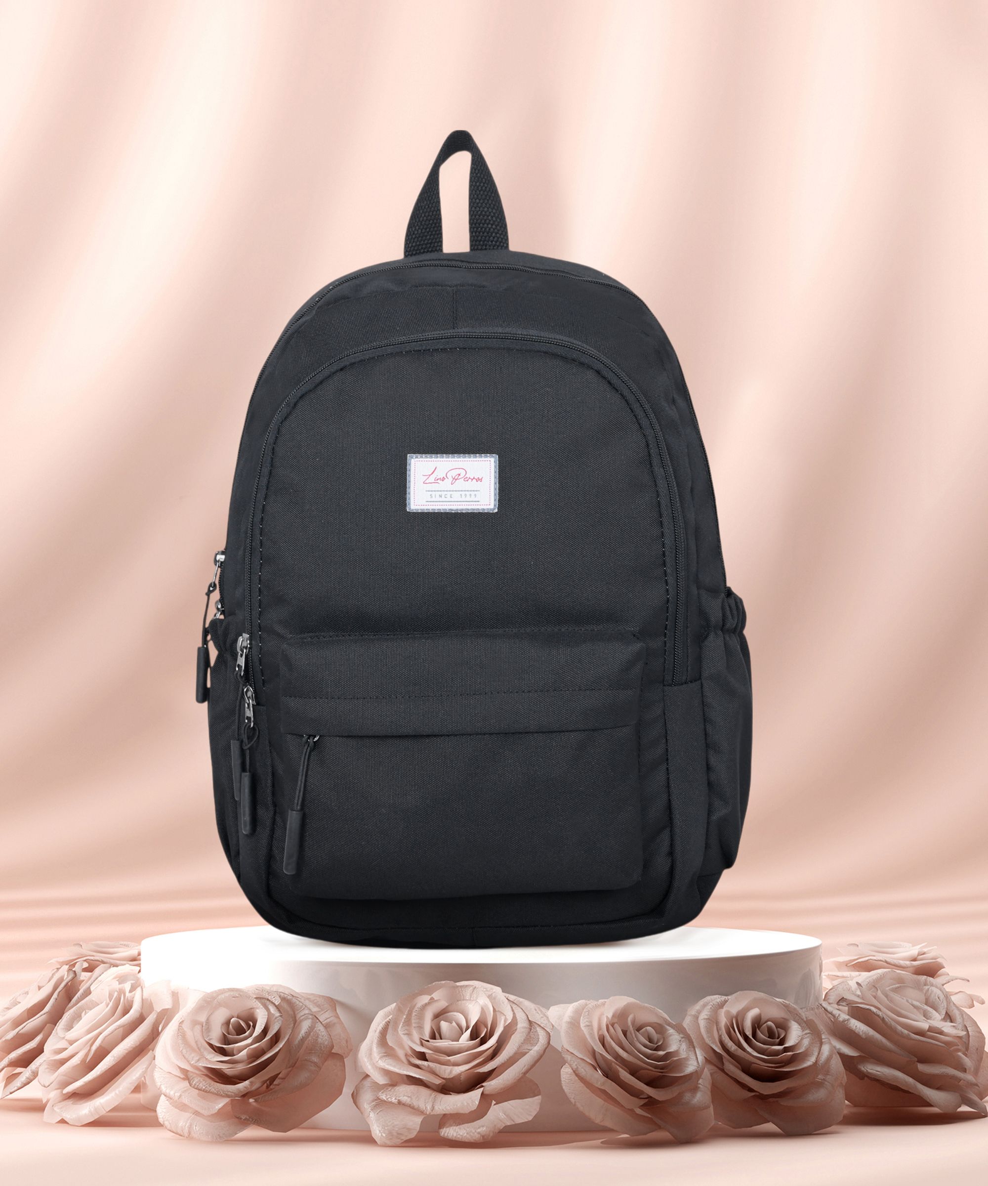 lino perros Large 32 L Laptop Backpack Womens Black Backpack-picture-20