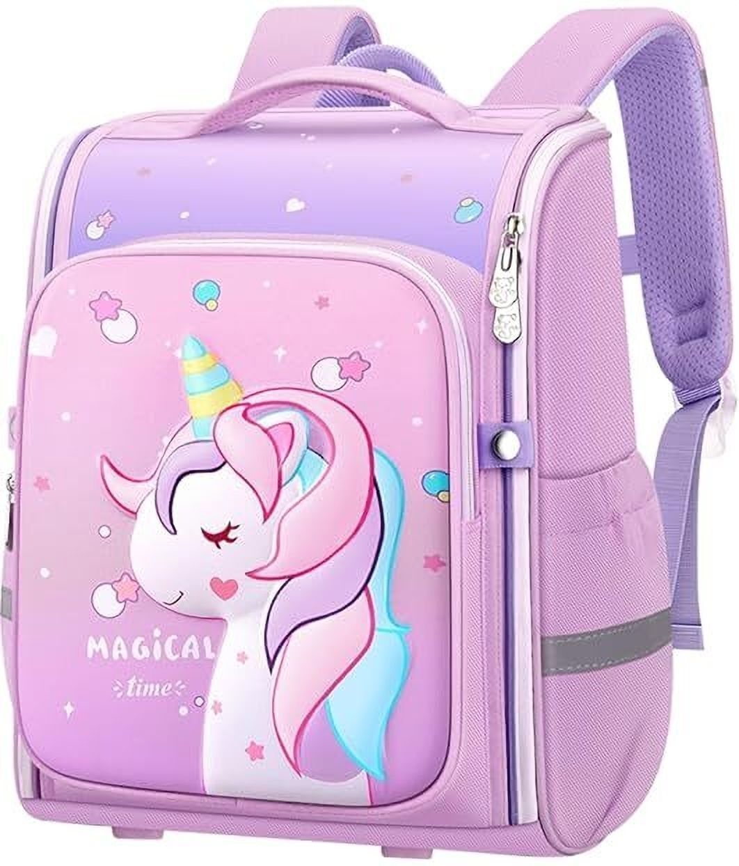 Small 16 L Backpack Unicorn Backpack for Kids Girls Stylish Durable Shoulder School-image-33