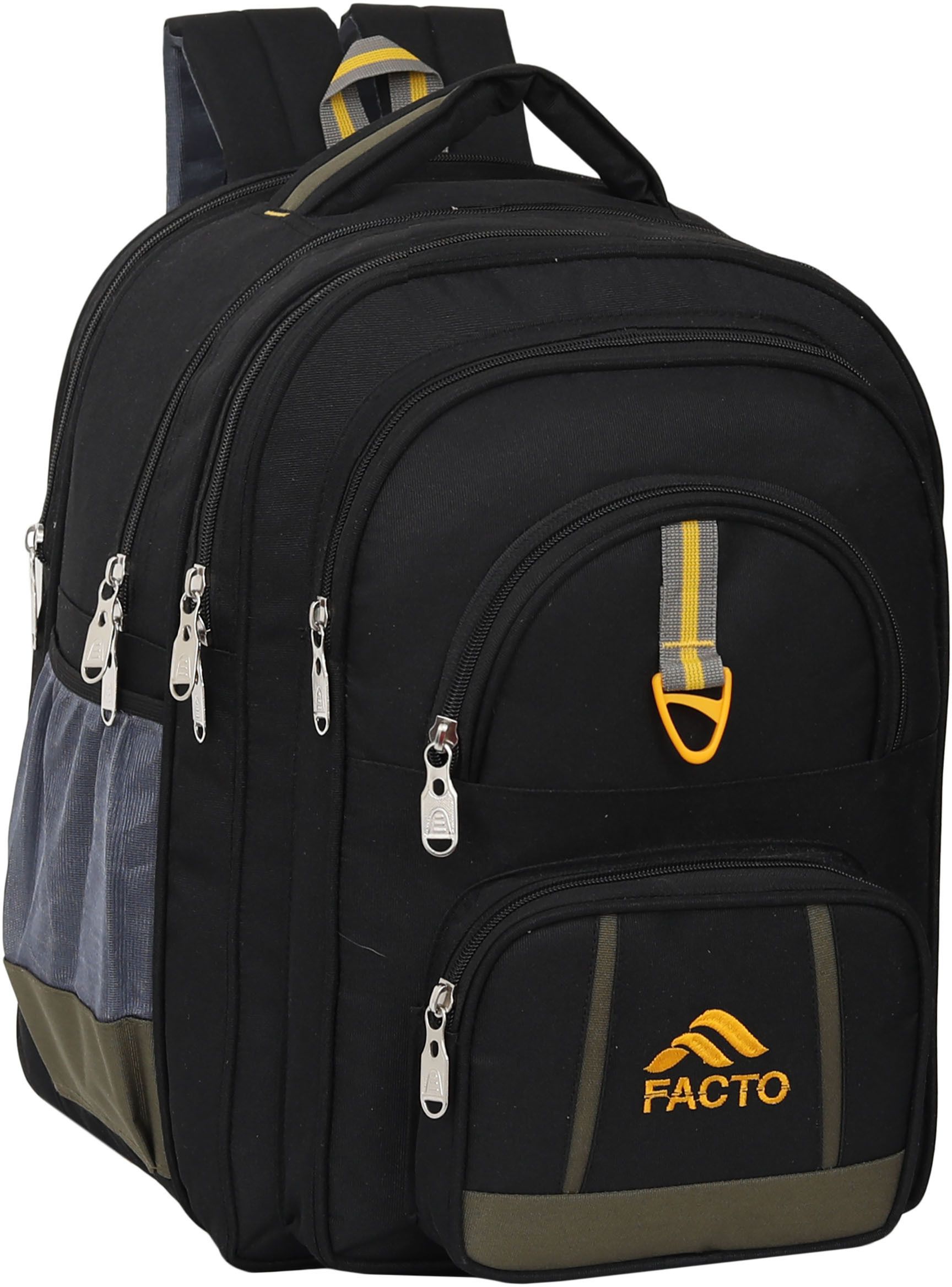 Backpack Stylish Waterproof School bag 6th to 10th Class 70 L (Black) Waterproof School Bag-image-30