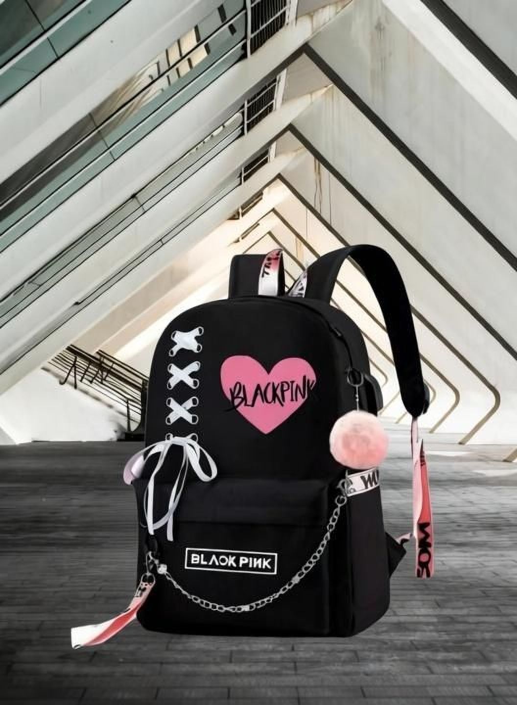 luxentra Small 20 L Backpack BTS blackpink casual printed school college tuition office bag for girls-picture-19