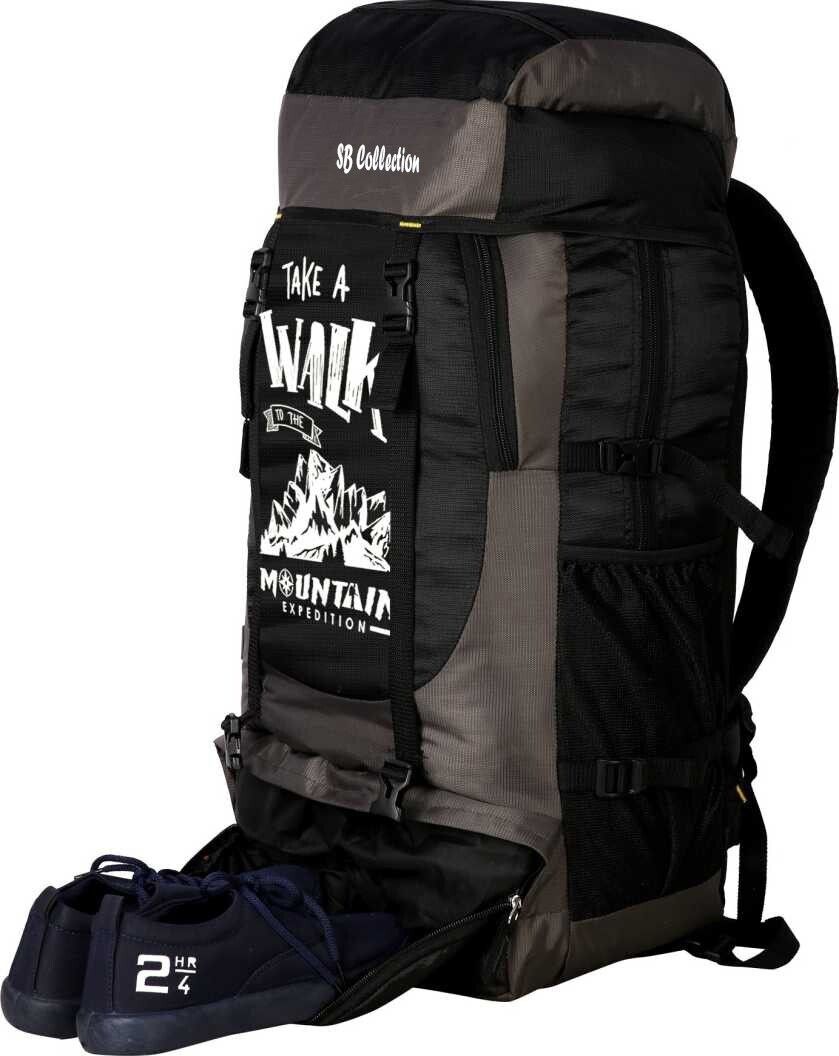 Large 72 L Backpack Compact Rucksack Travel Bag for Trekking, Hiking with Shoe Compartment-image-35