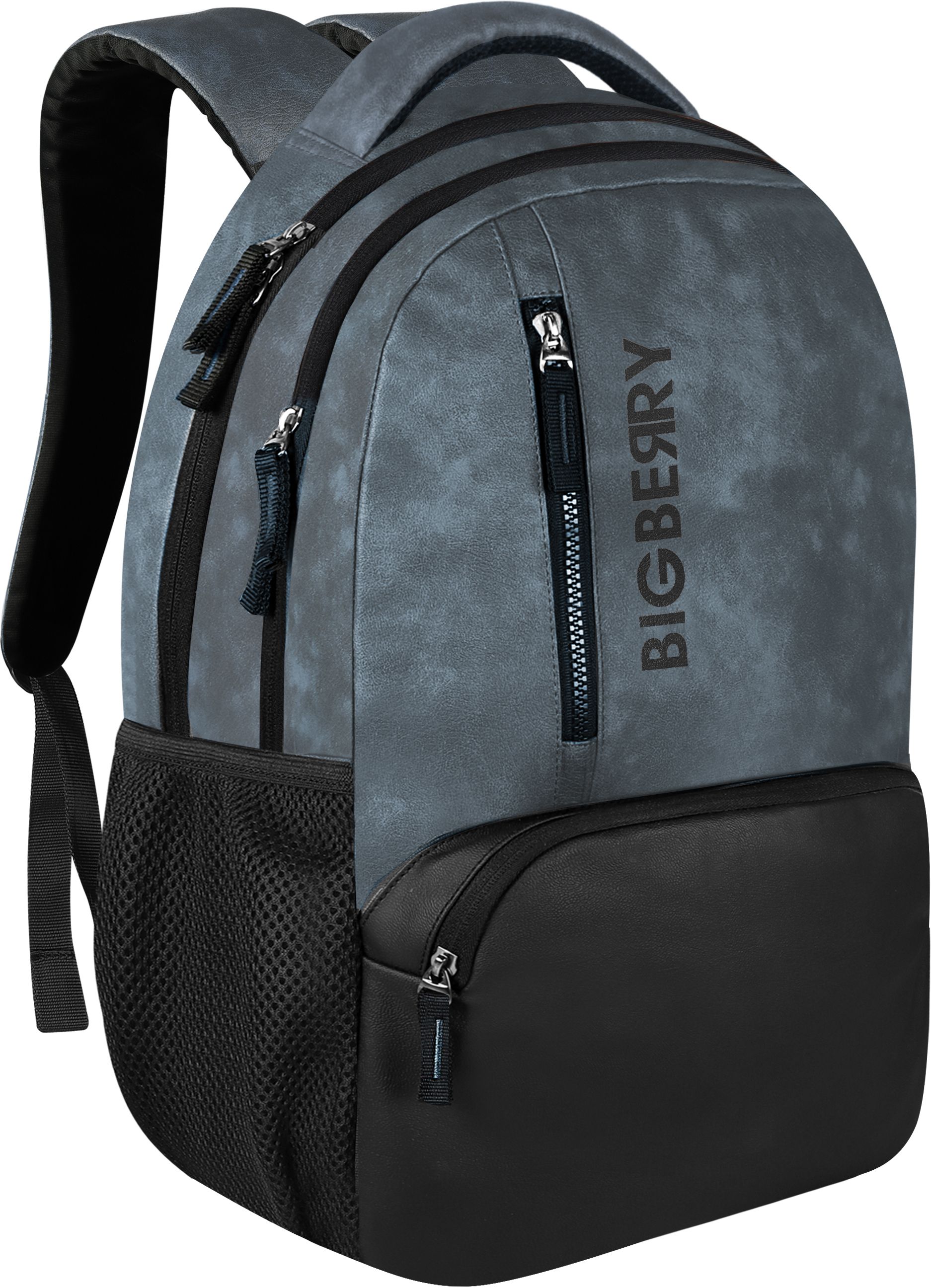 Medium 28 L Laptop Backpack NEWAGE 28 Ltrs genuine PU Blue Backpack with Multiple Compartments & organiser-image-8