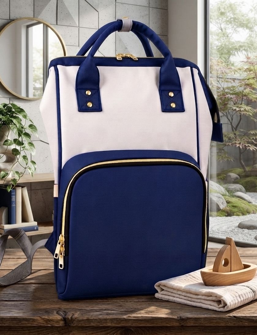shivisin Small 20 L Backpack Baby backpack white and blue-picture-39