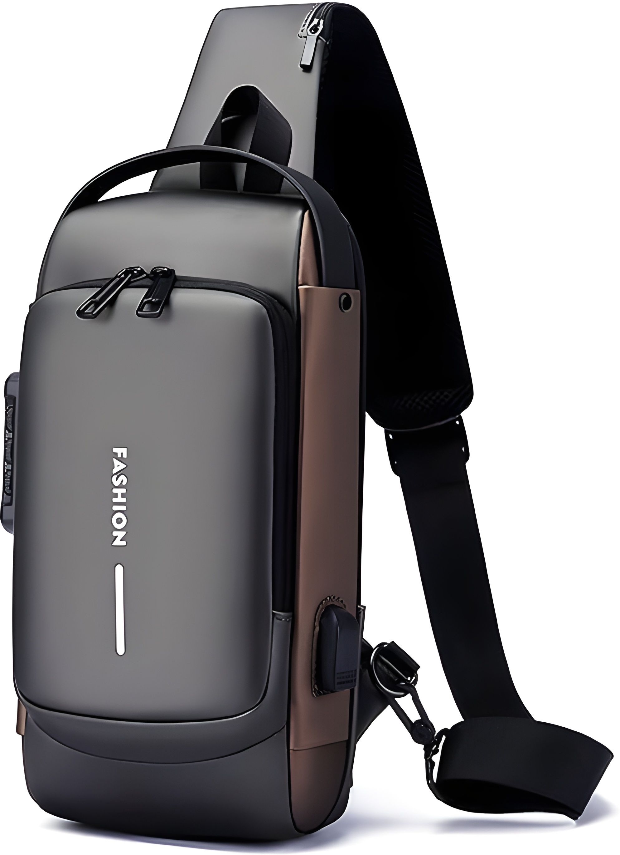 Small 10 L Backpack New Sling Bag Anti-Theft USB Crossbody Backpack Waterproof Chest Shoulder Bag