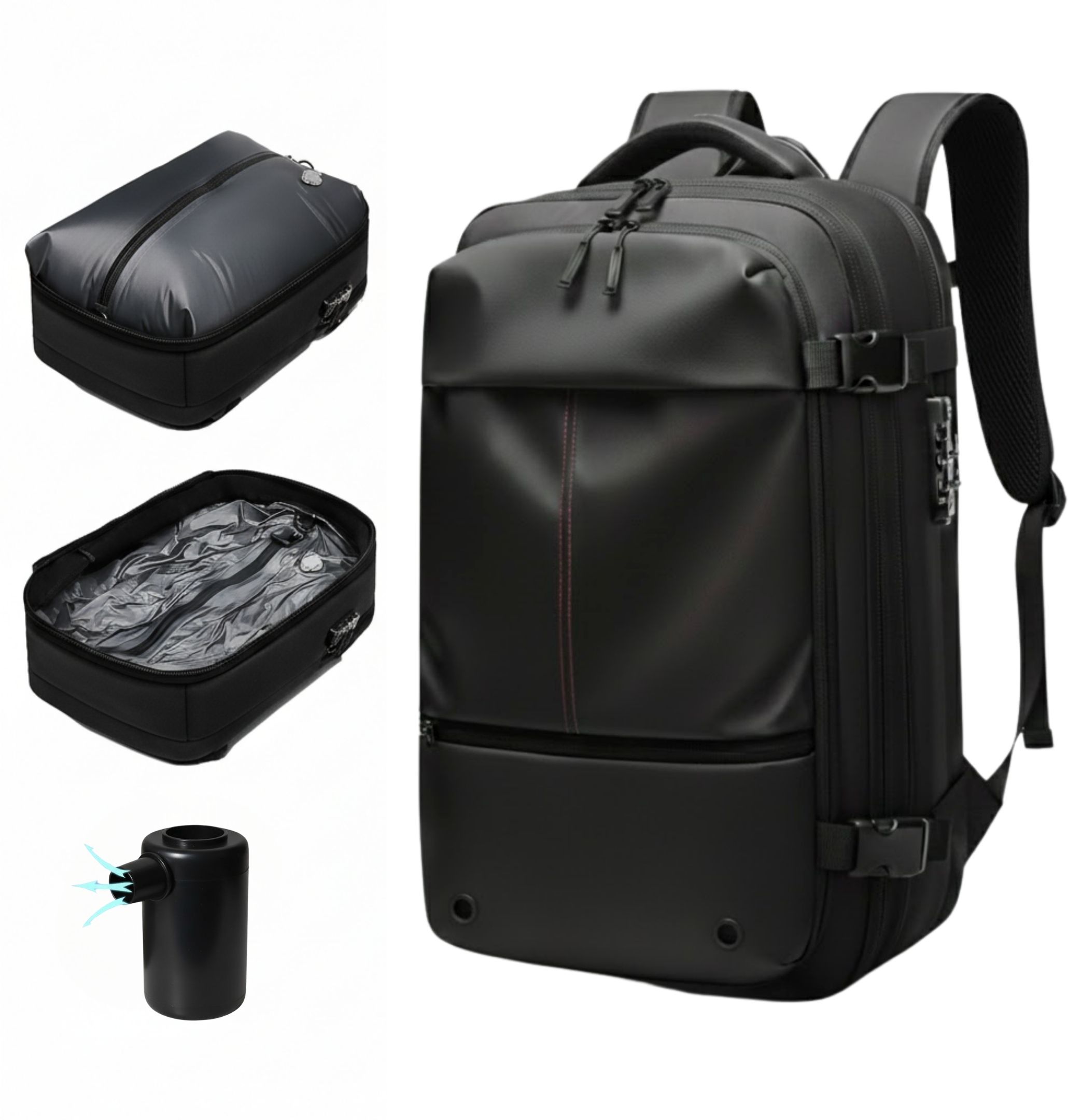 karrier Large 60 L Laptop Backpack Vacuum Compression Backpack with Built-in System for Clothes & Gear-picture-28