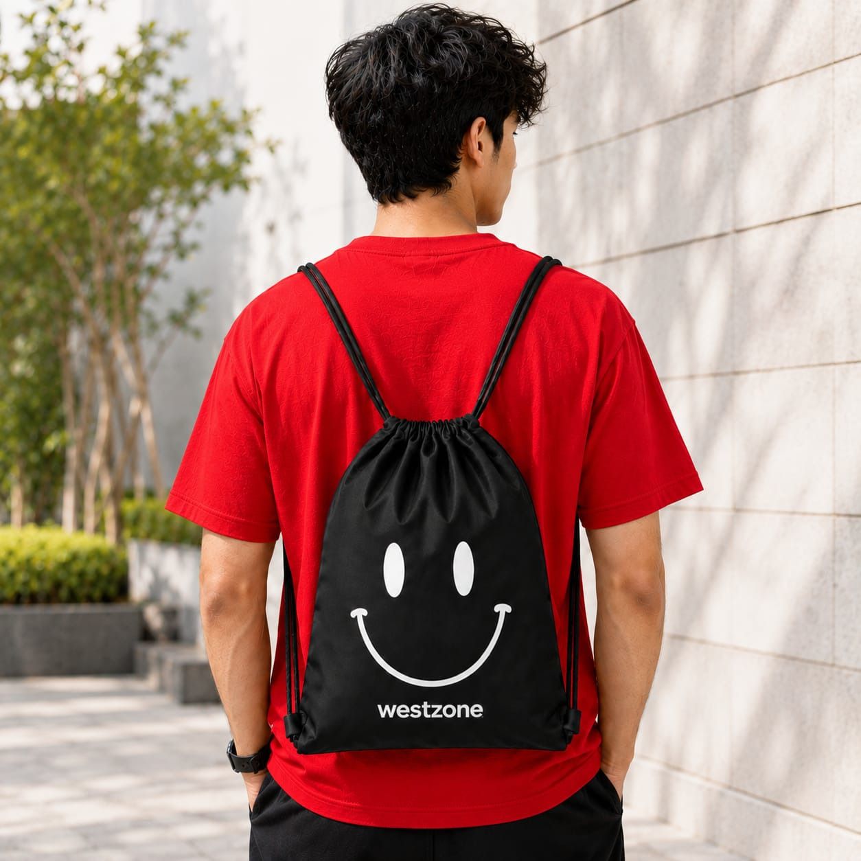 Small 10 L Backpack Drawstring Backpack Bag Men & Women | Lightweight Gyms Bags smiley-image-29