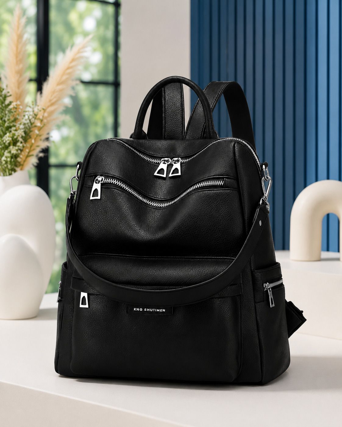 Medium 25 L Laptop Backpack Bajra Plain zip-image-6