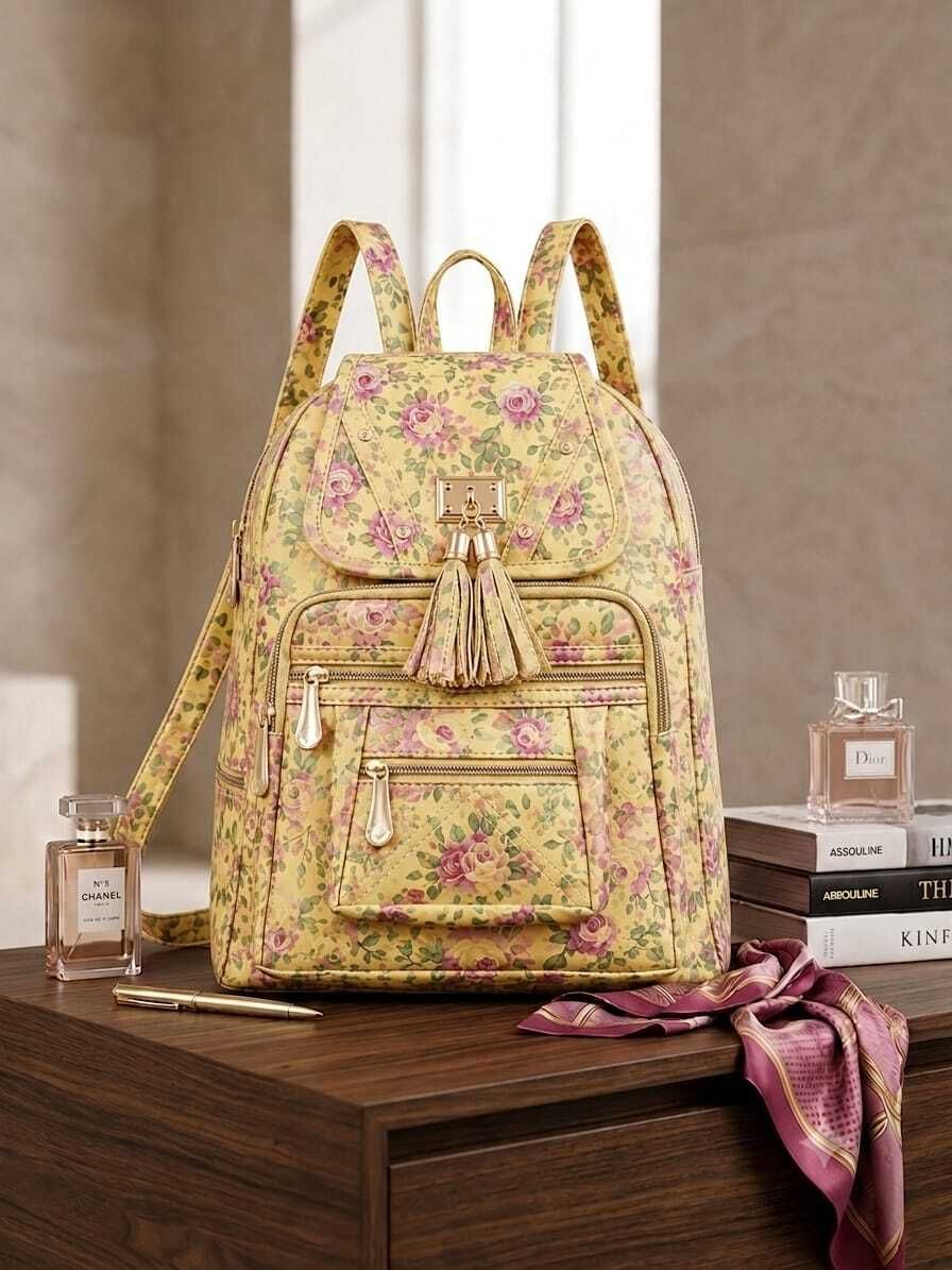 anshubgs Medium 25 L Backpack New yellow ladies bag-picture-43