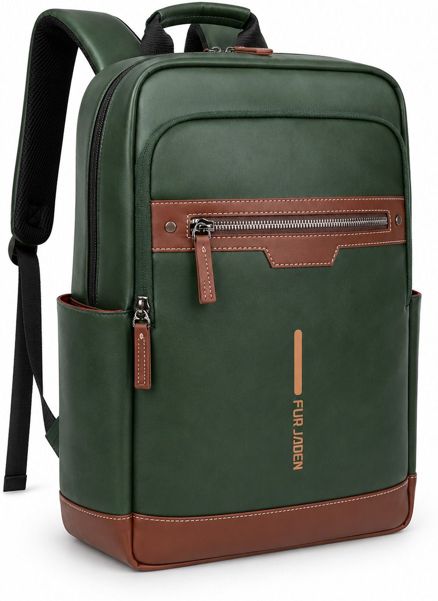 fur jaden Medium 25 L Laptop Backpack Vegan Leather Premium Bag with 15.6 Inch Laptop Compartment-picture-18