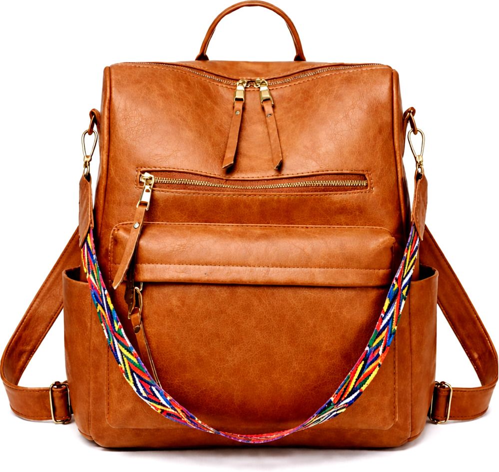 craftwood Small 20 L Backpack Backpack Purse for Women Shoulder Bag Ladies Crossbody Handbag PU Leather-picture-38