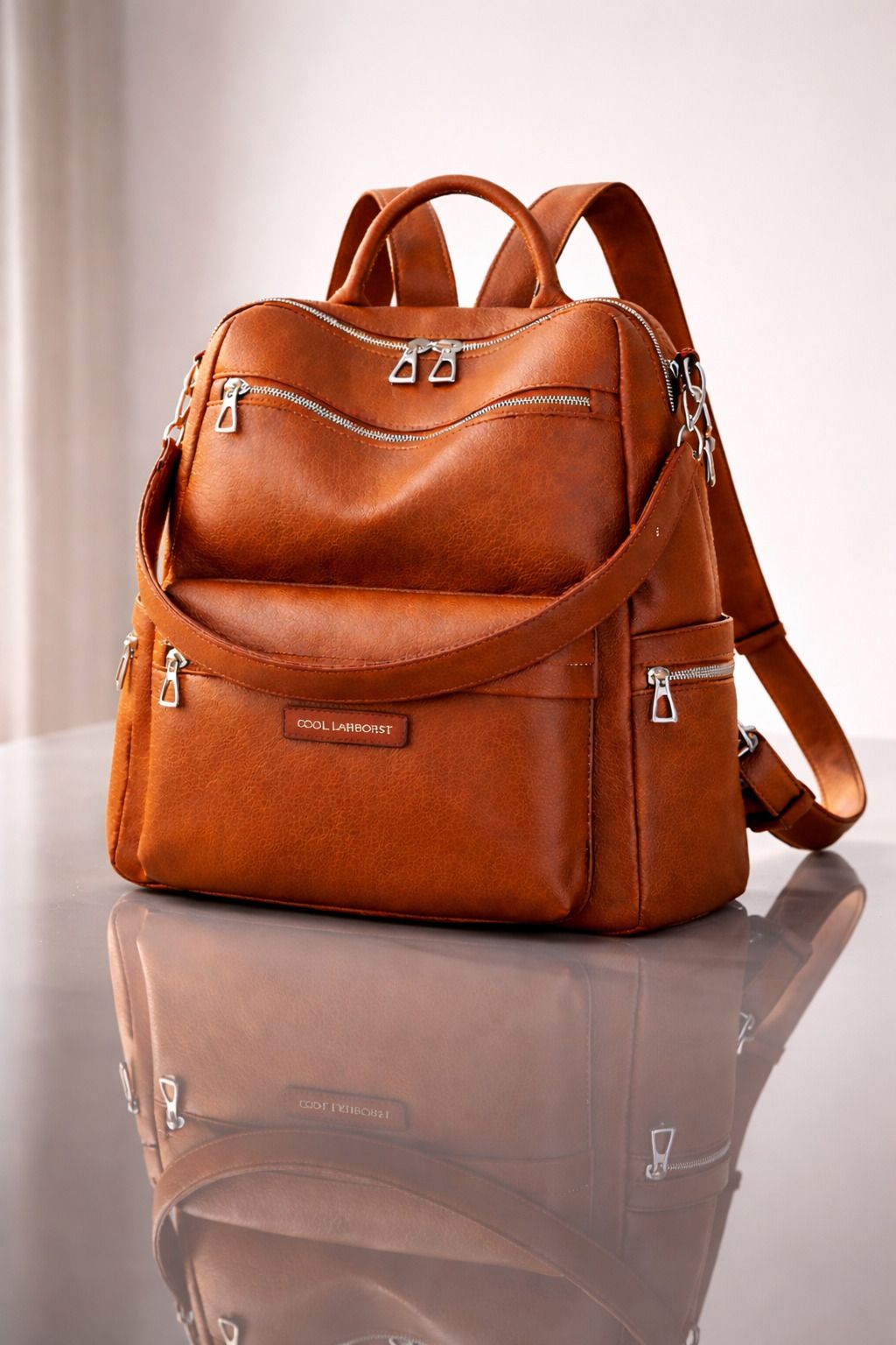 laik Medium 25 L Laptop Backpack Bajra Plain zip-picture-15