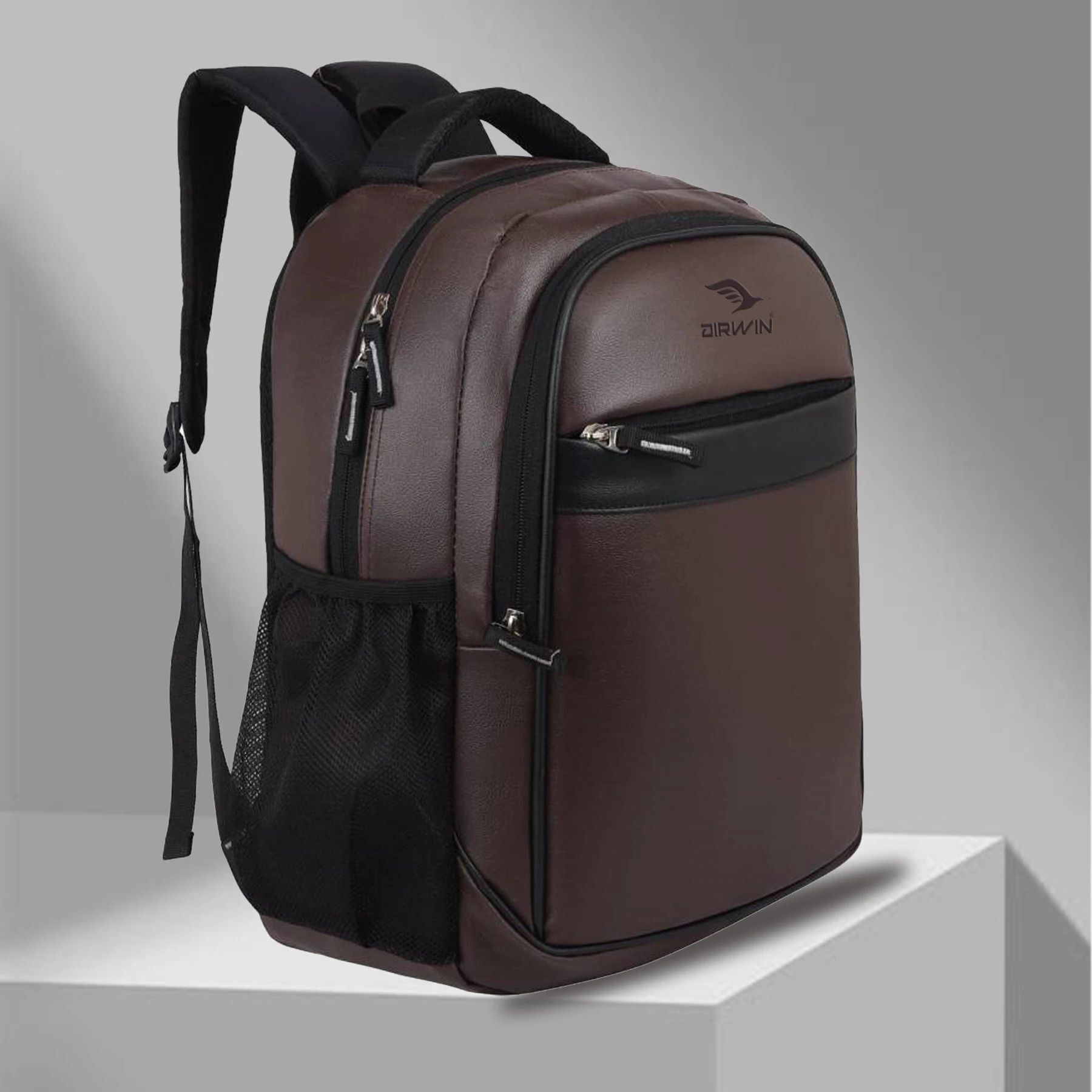 airwin Medium 28 L Laptop Backpack Premium Leather Backpack Stylish & Durable Perfect for Work, Travel & Daily Use-picture-19