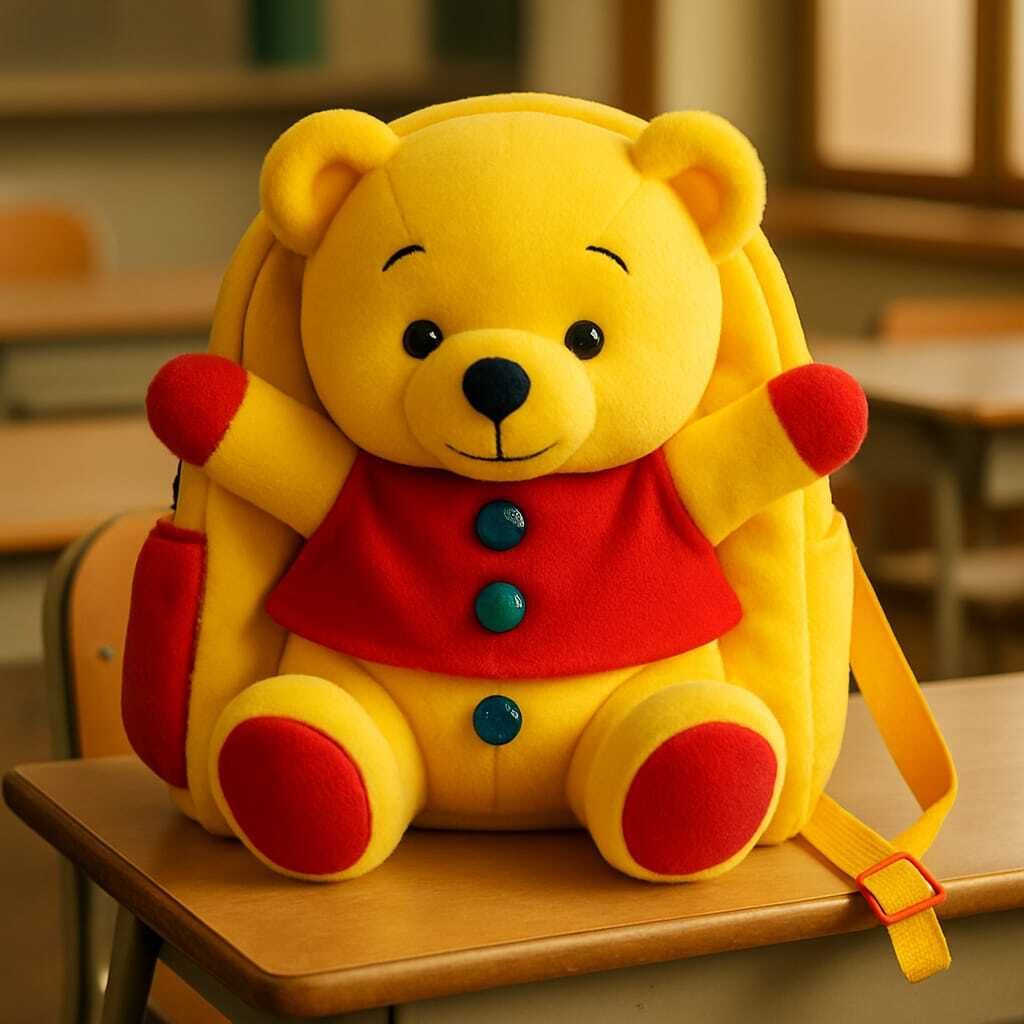 Small 10 L Backpack Cartoon Animal Soft Bag for Nursery, Play School, Travel & Picnic-image-24