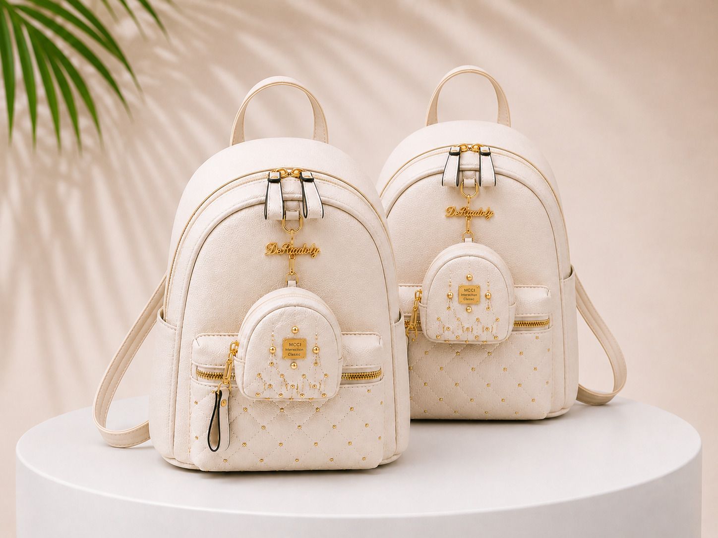 Small 8 L Backpack Women's Premium Grey PU Leather Mini Backpack Stylish College Travel Casual Bag-image-41
