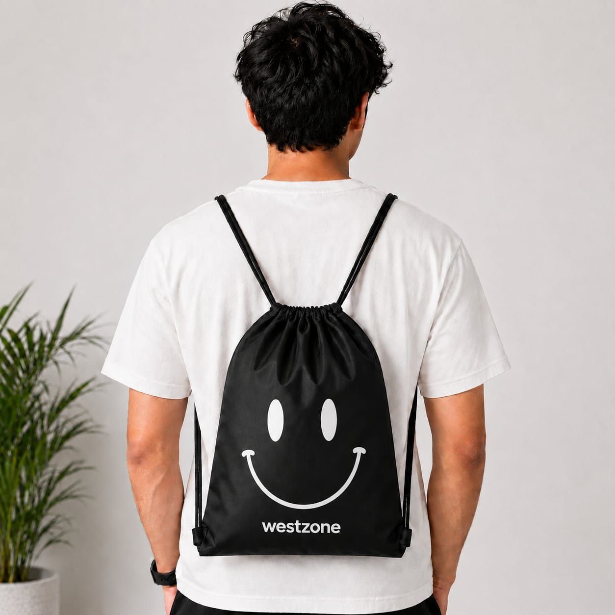 Small 10 L Backpack Drawstring Backpack Bag for unisex | Gyms Bags smiley-image-35