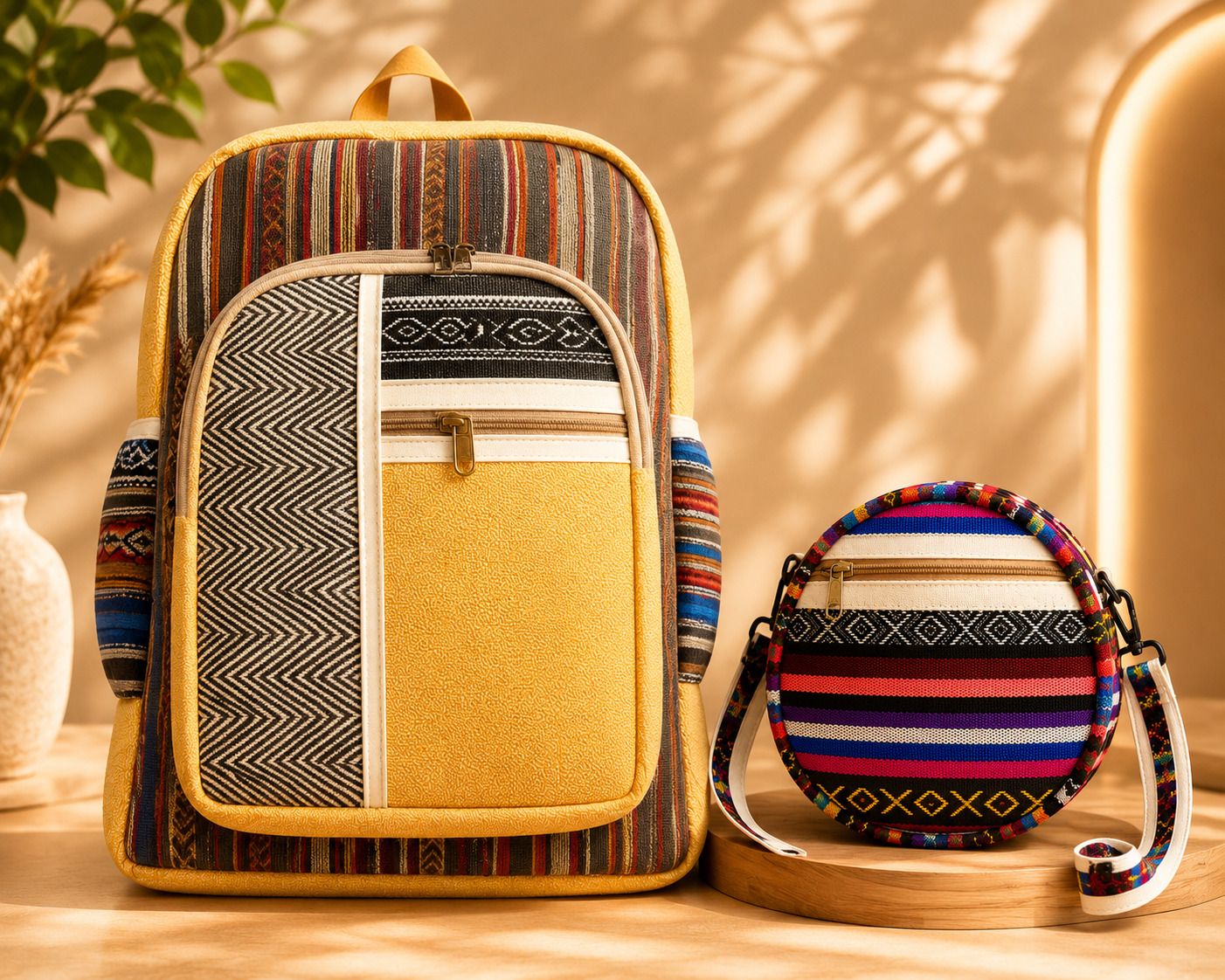 Medium 25 L Laptop Backpack Stylish Backpack for Women Combo with Travel Side Bag Combo Bags for Women-image-34