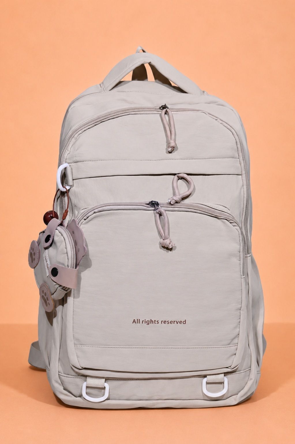 Medium 30 L Laptop Backpack Khaki Womens Korian Backpack for School/College/Travel/Office Backpack-image-12