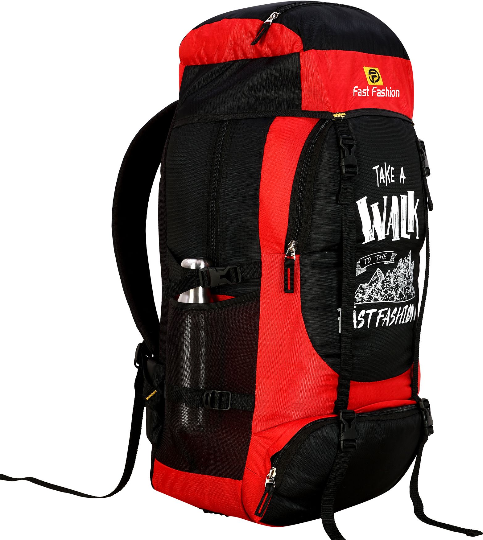 toteza collection 65 L Stylish 4 Zipper Compartment for Eventually Use Splash and Dust Proof (Grey Rucksack - 65 L-picture-10