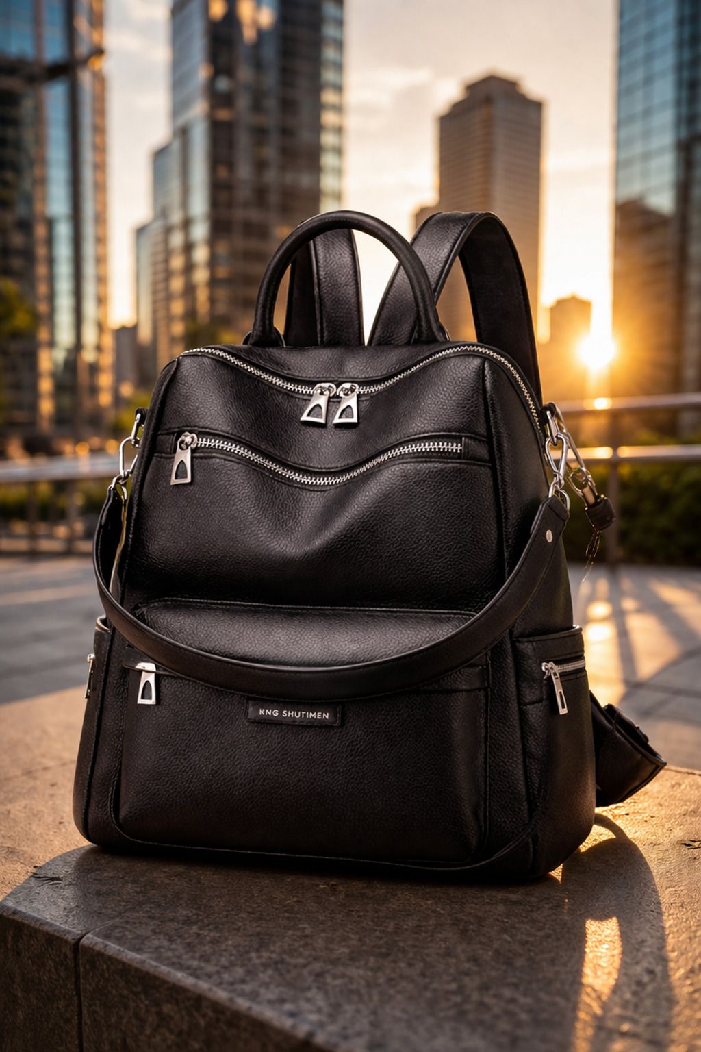 laik Medium 25 L Laptop Backpack Bajra Plain zip-picture-14