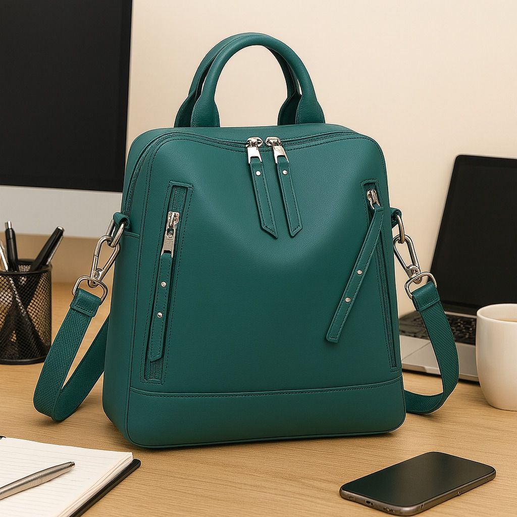 Small 20 L Laptop Backpack Medium 20 L Women Bag For College Trending Backpack Travel Bag ( Teal )-image-5