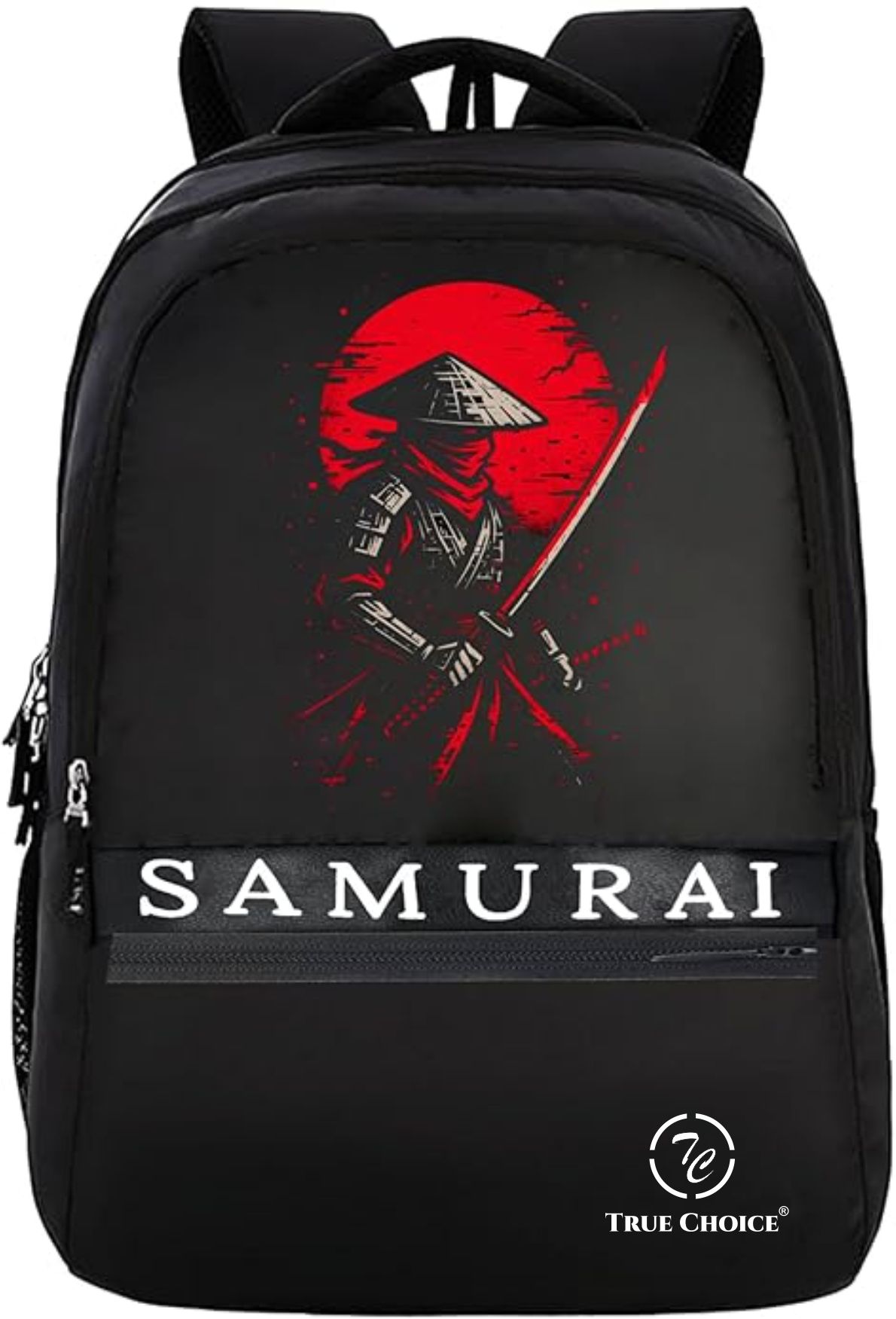 Large 45 L Laptop Backpack Samurai Graphic Printed Backpack | Stylish School, College & Travel Bag-image-45