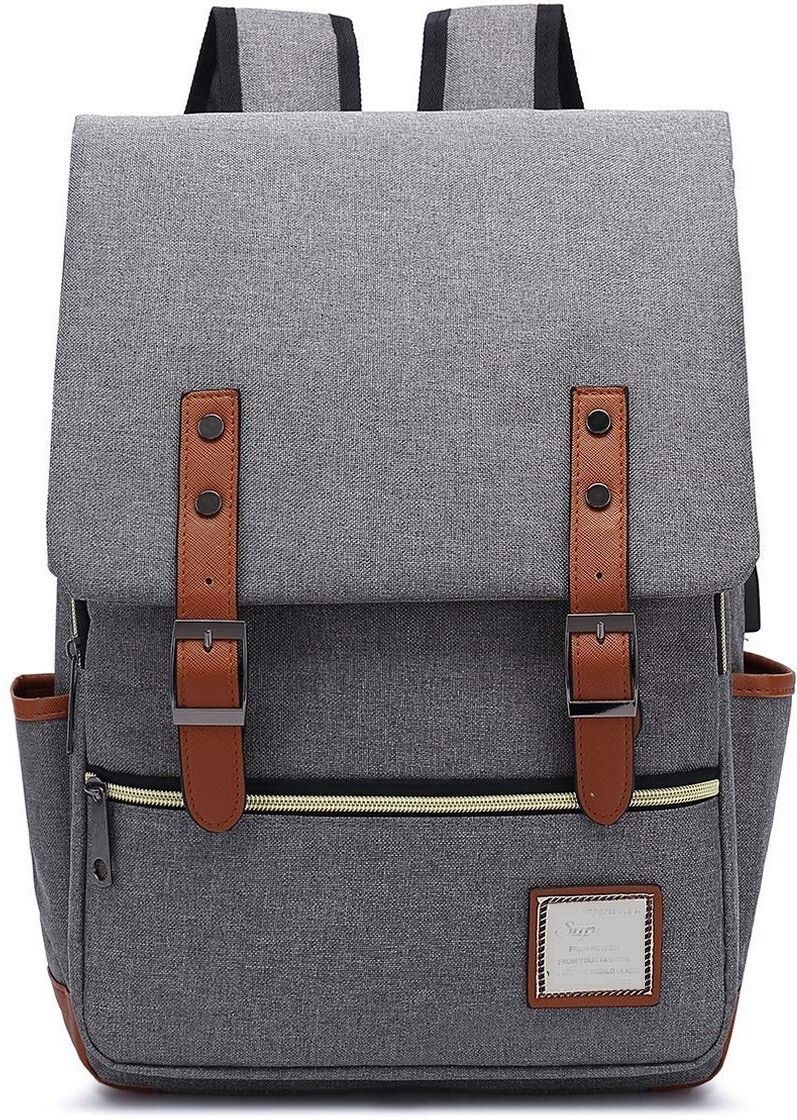 Medium 30 L Laptop Backpack 43 Cm USB Charging Fabric Laptop-image-44