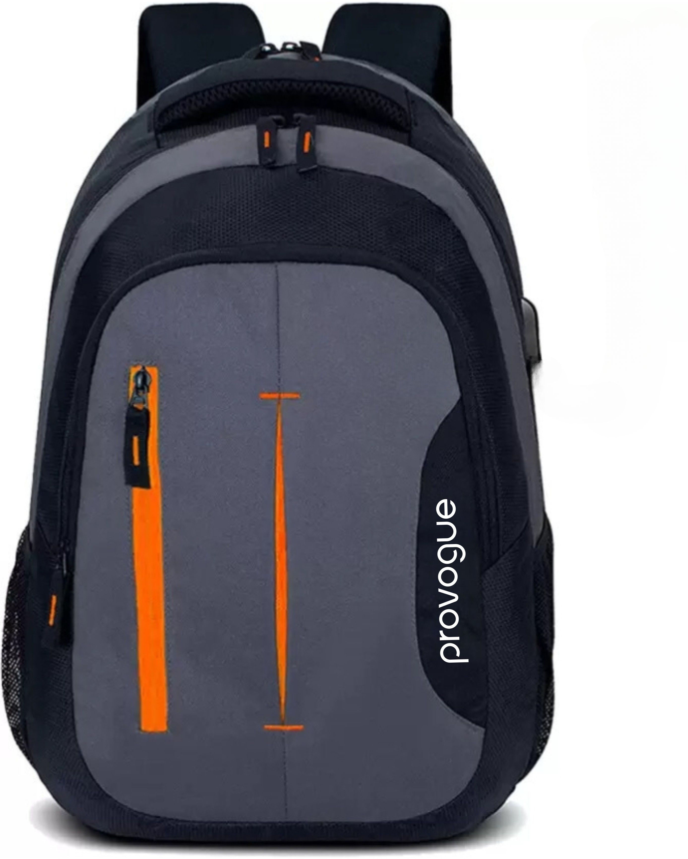 Large 36 L Laptop Backpack laptop backpack unisex with usb charging port.water Resistant(Black)-image-48