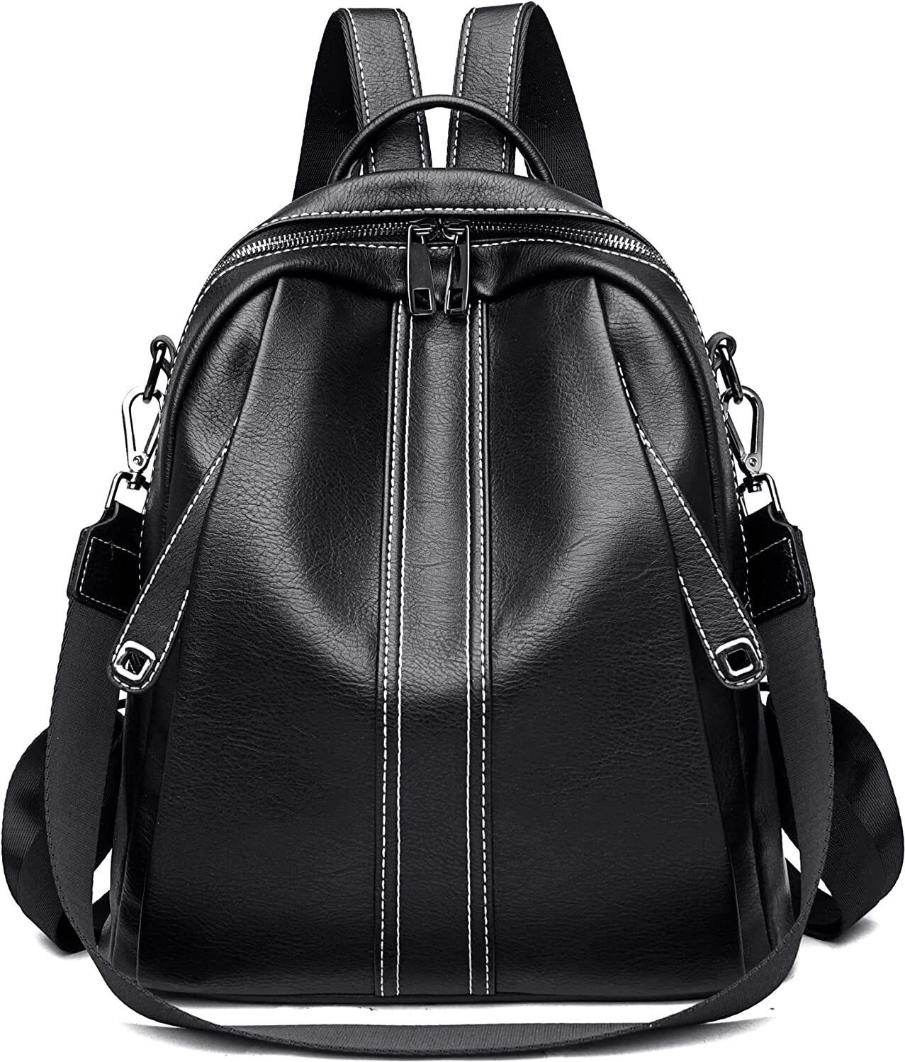 womenbuzz Medium 25 L Laptop Backpack Women Leather Stylish and Trending Backpack for College Office Travel Anti Theft-picture-28