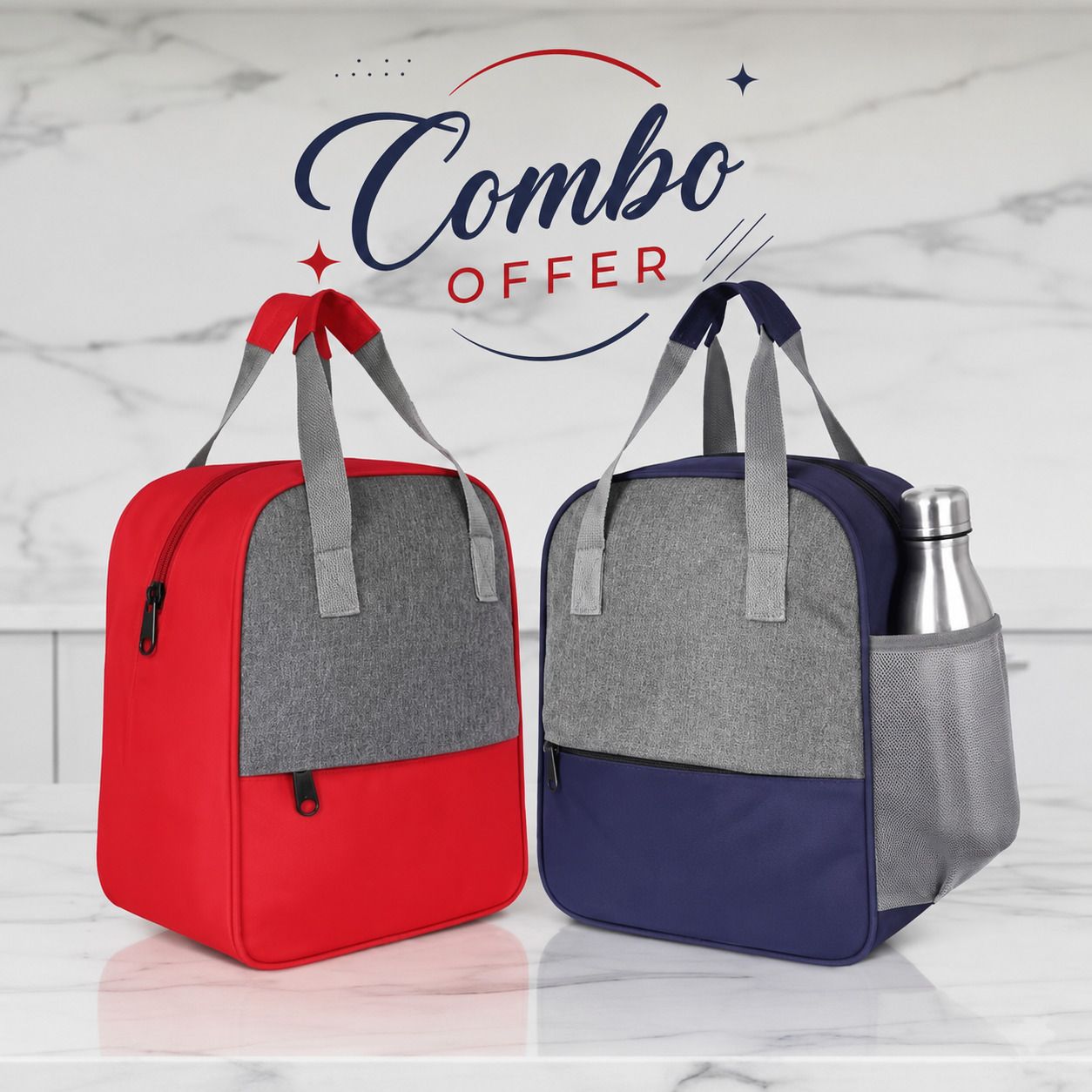 Small 10 L Backpack Unisex Lunch bag Ideal for Office, School & Outdoor Use (Pack of 2)-image-13