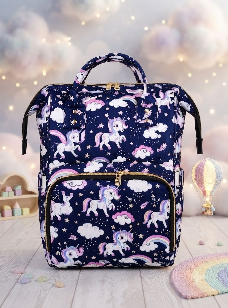 shivisin Small 20 L Backpack Baby backpack unicorn blue-picture-17