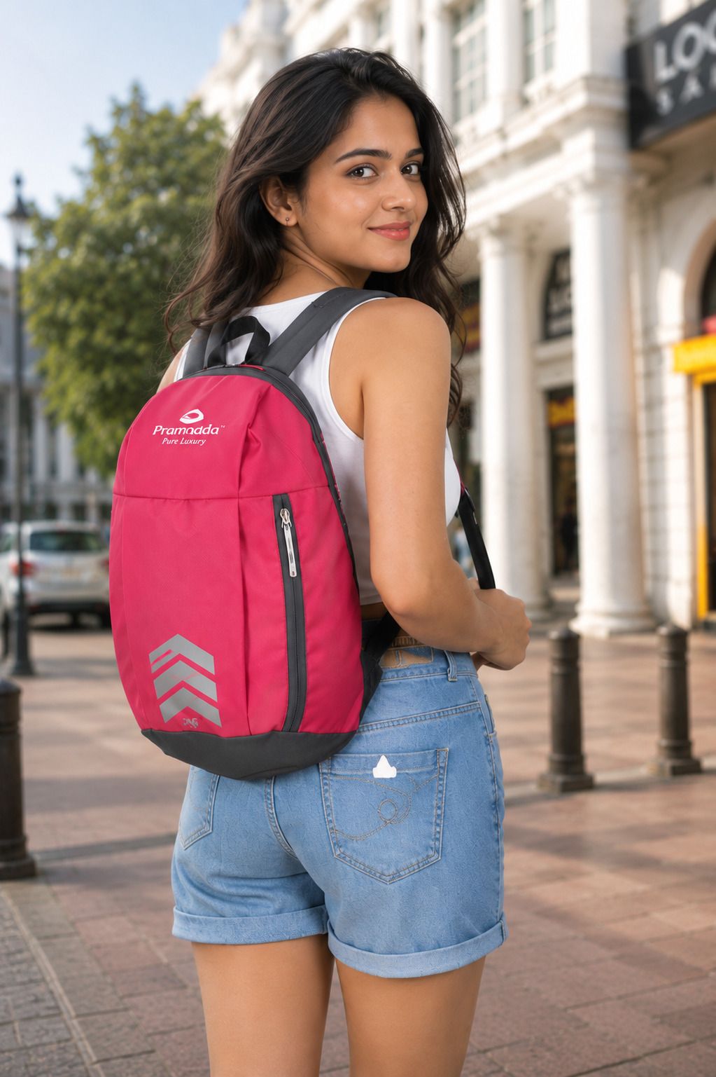 Small 15 L Backpack School Bag for girls, Small mini backpack for women office college travel.-image-1
