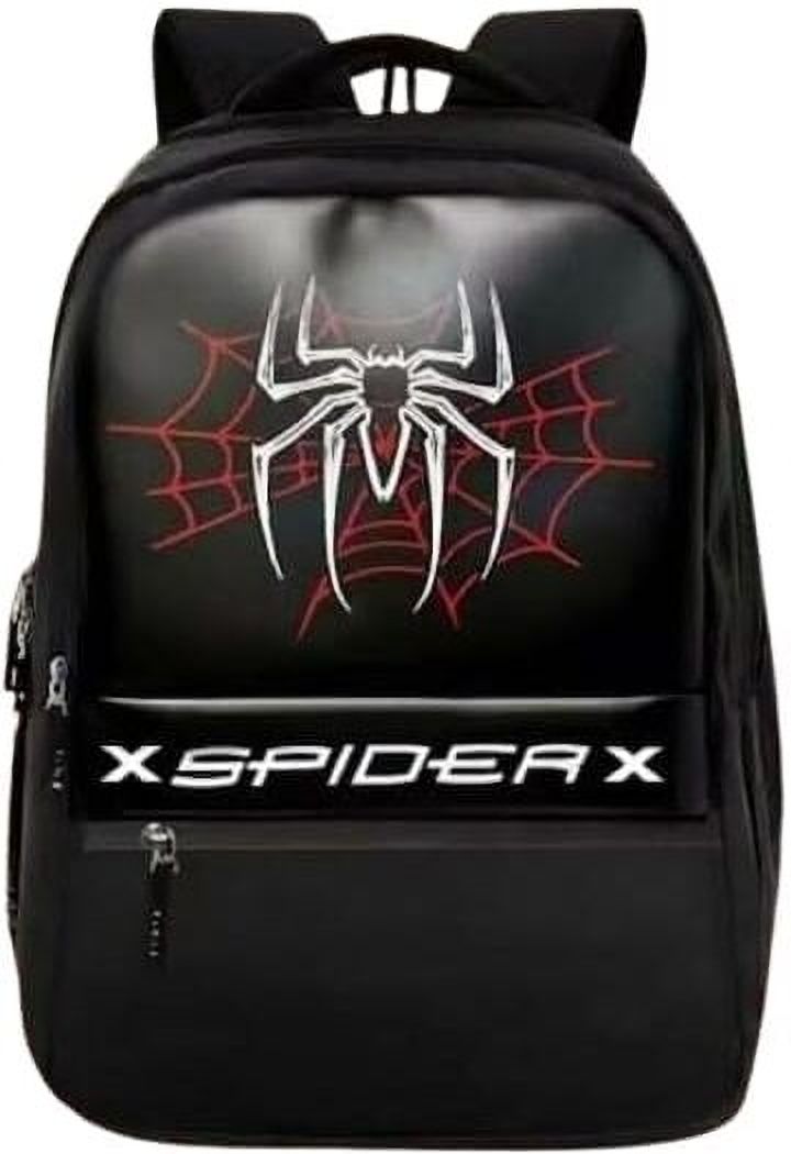 Medium 30 L Laptop Backpack Spider Print Casual School Backpack for Boys & Girls 30L Black Bag-image-44