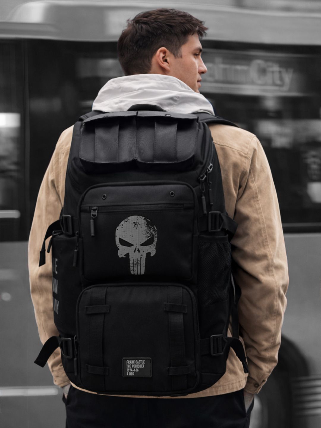 the souled store Medium 28 L Laptop Backpack Punisher: Tactical Armour-picture-18