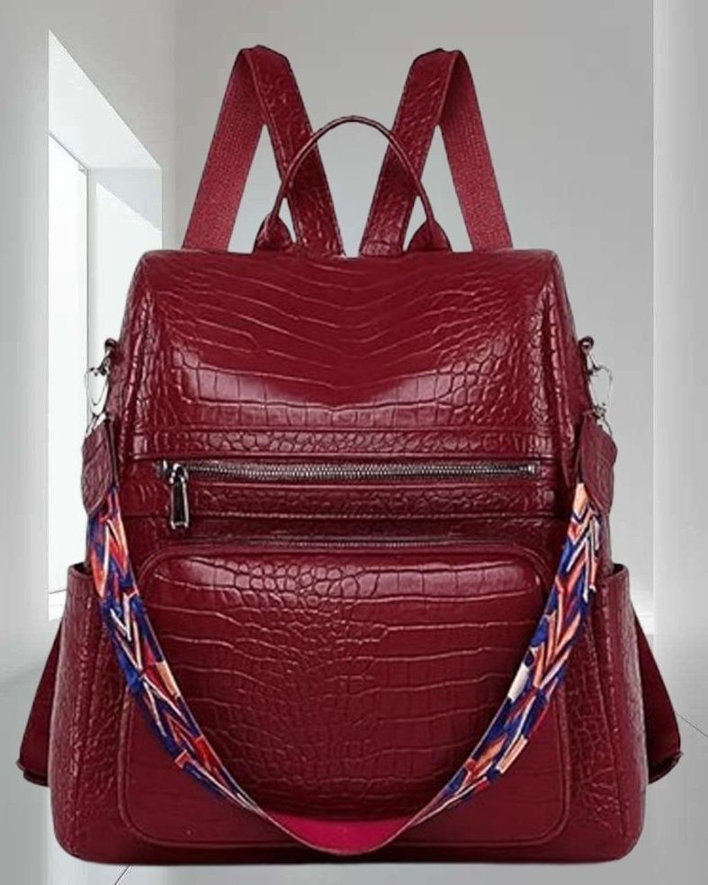 Medium 22 L Backpack Fashion Shoulder Bags Bucket Multipurpose Knapsack Top Handle Detachable Bag-image-3