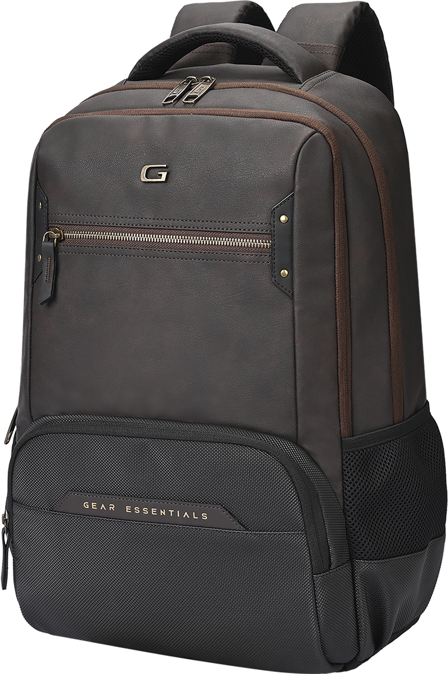 Medium 28 L Laptop Backpack Quantum 3 Antitheft Faux Leather with Raincover-image-6