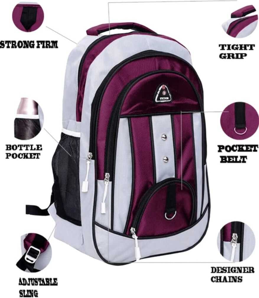 Large 35 L Laptop Backpack UrbanShift GrayMaroon-image-16