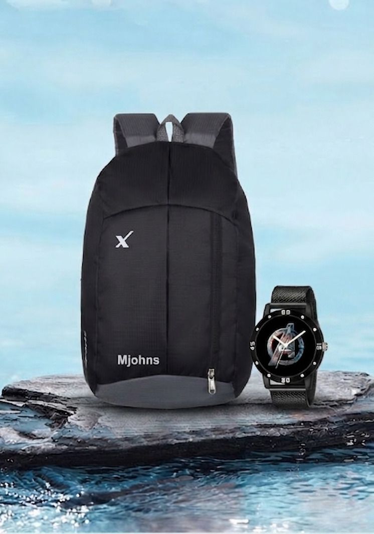 Small 20 L Backpack Unisex Modern Lifestyle Backpack with Designer Watch-image-14