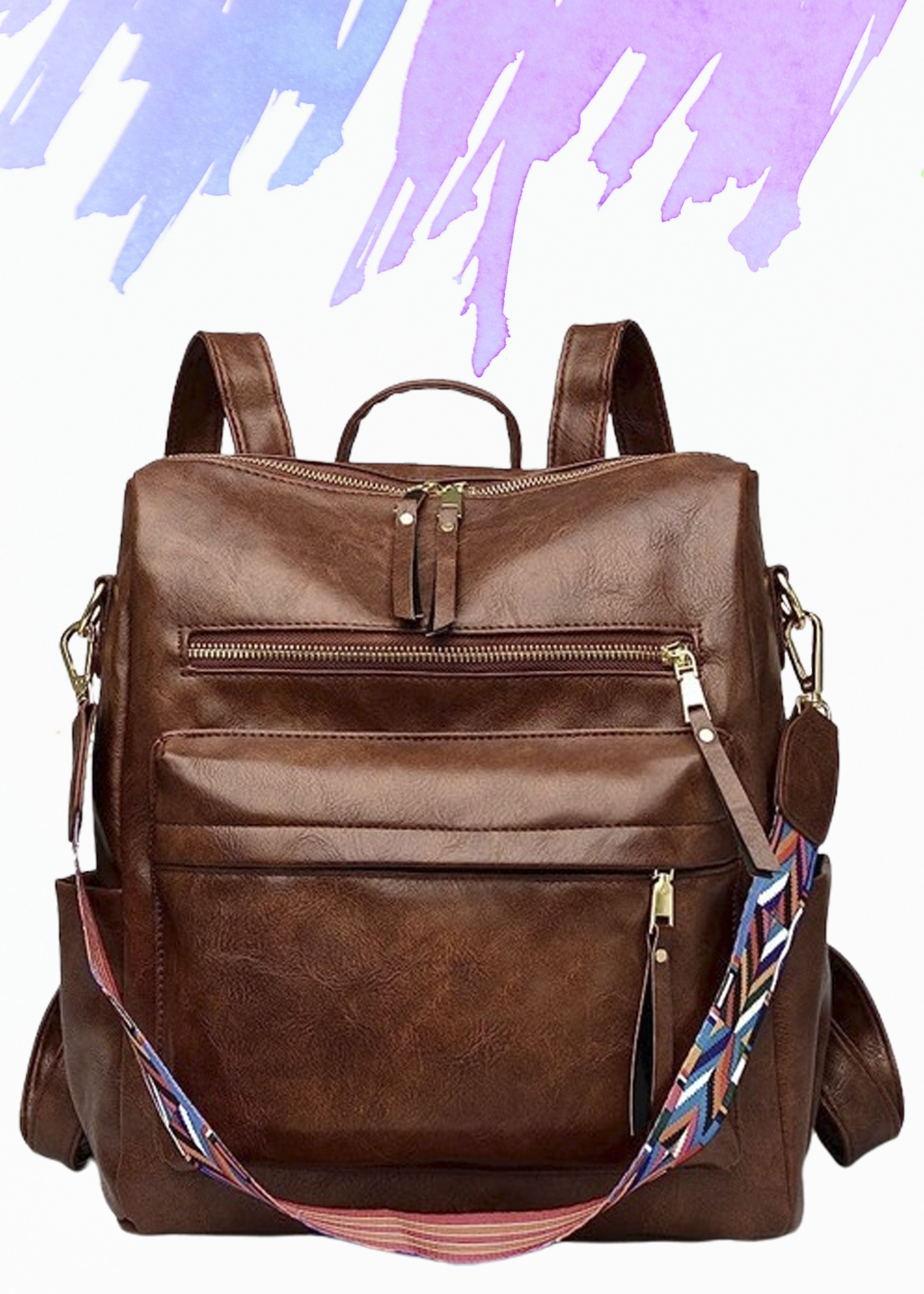Medium 27 L Backpack Women's Fashion Backpack Purses Multipurpose Design Handbags and Shoulder Bag-image-42
